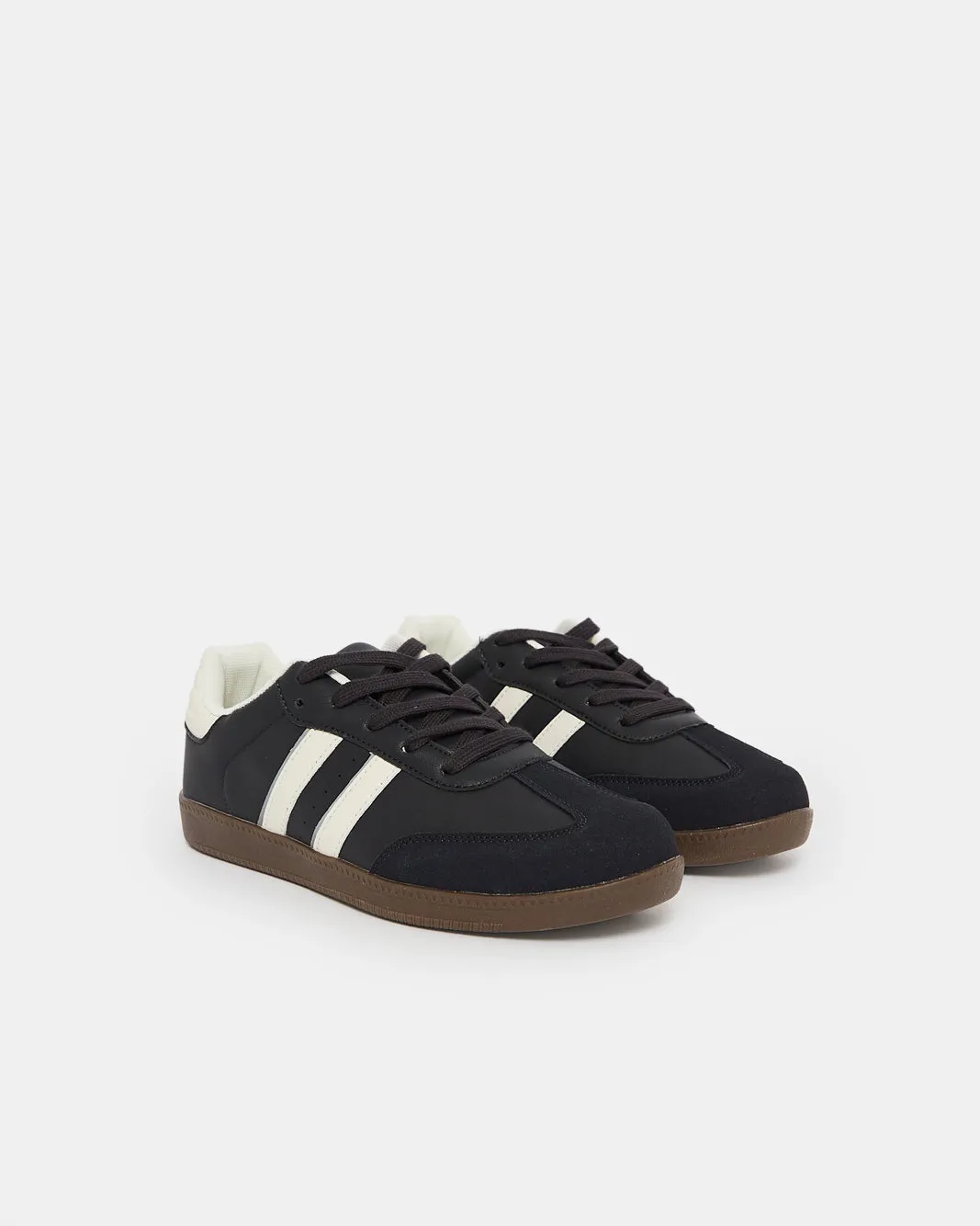 Senior Boys Black Retro Sneakers sold by Redtag product image thumbnail 2