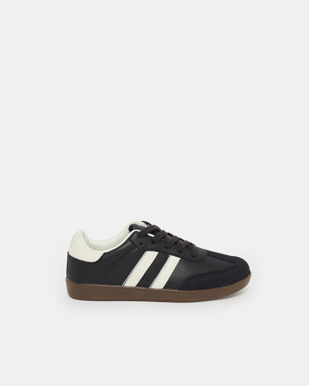 Senior Boys Black Retro Sneakers sold by Redtag