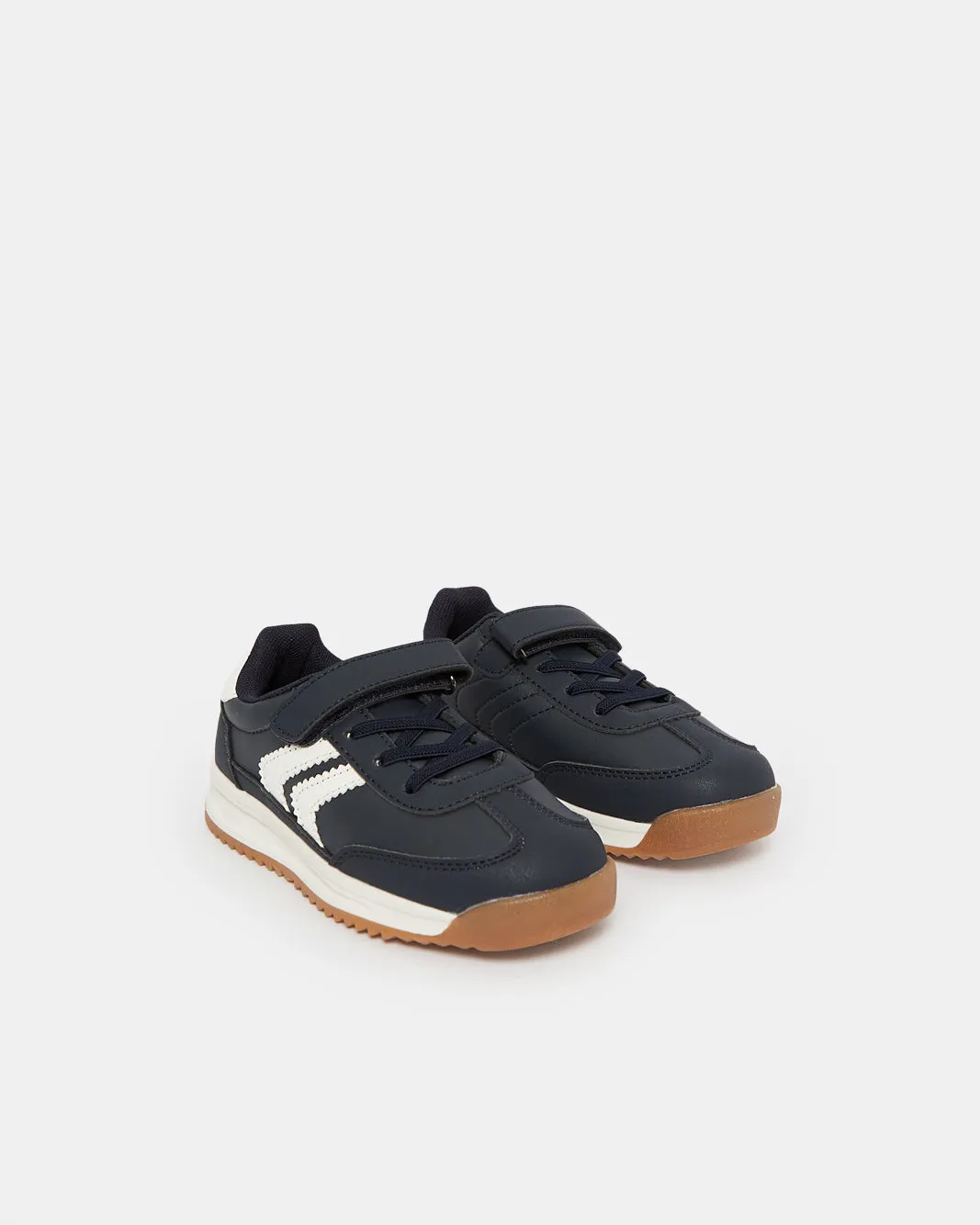 Boys Navy Material Block Sneakers sold by Redtag product image thumbnail 2