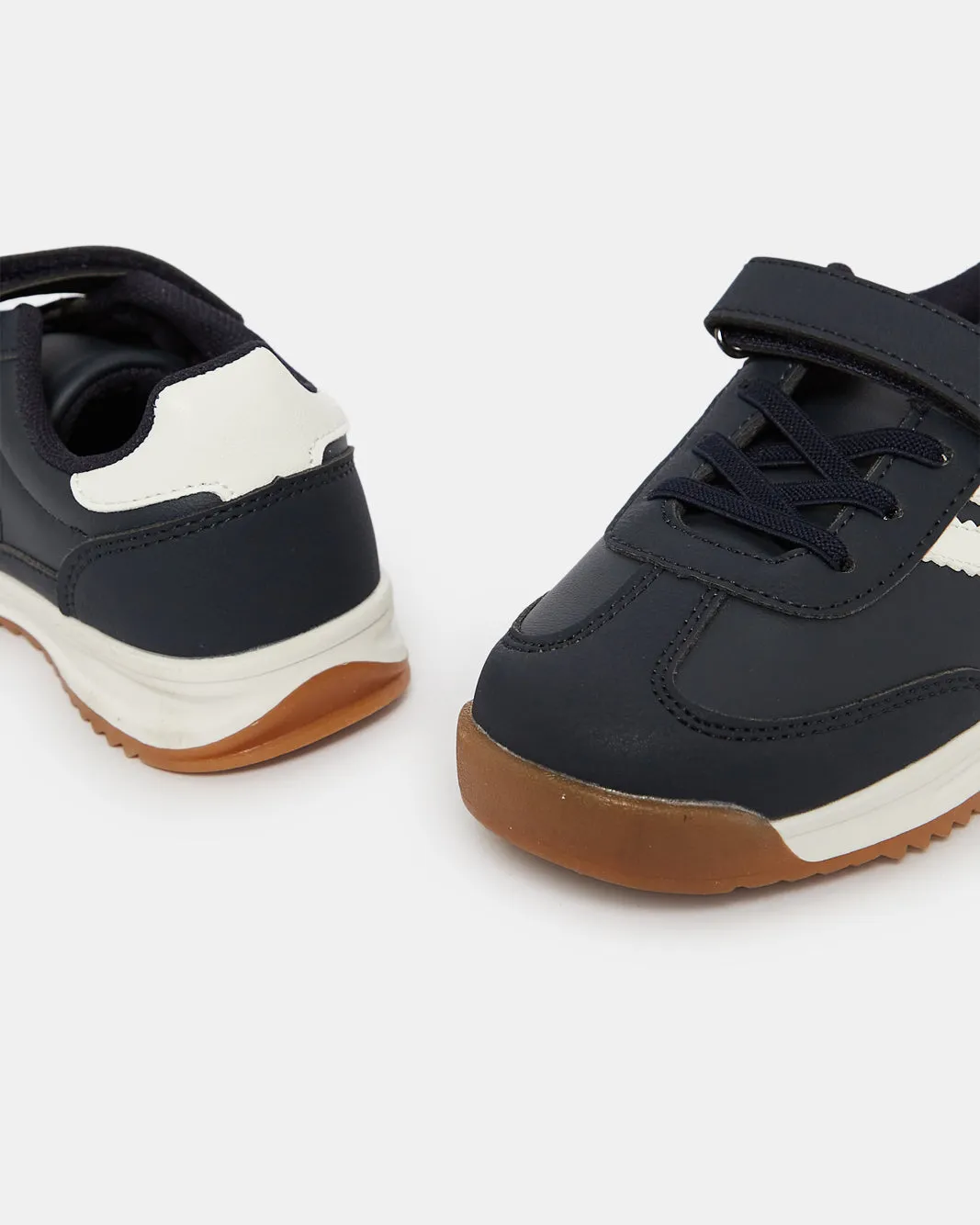 Boys Navy Material Block Sneakers sold by Redtag product image thumbnail 3