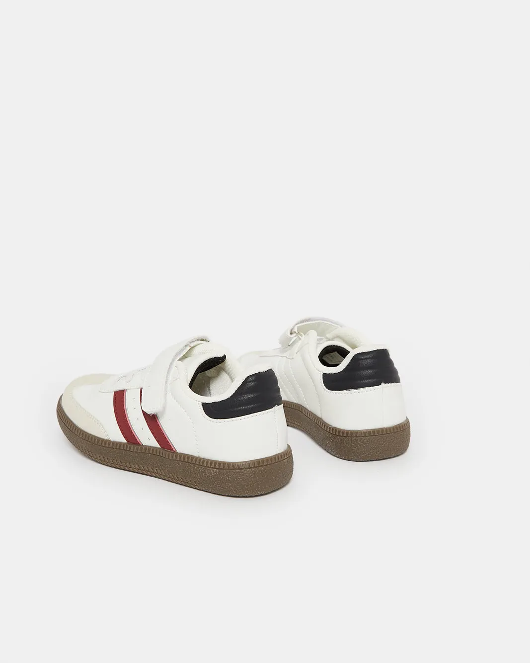 Boys White Retro Sneakers sold by Redtag product image thumbnail 4