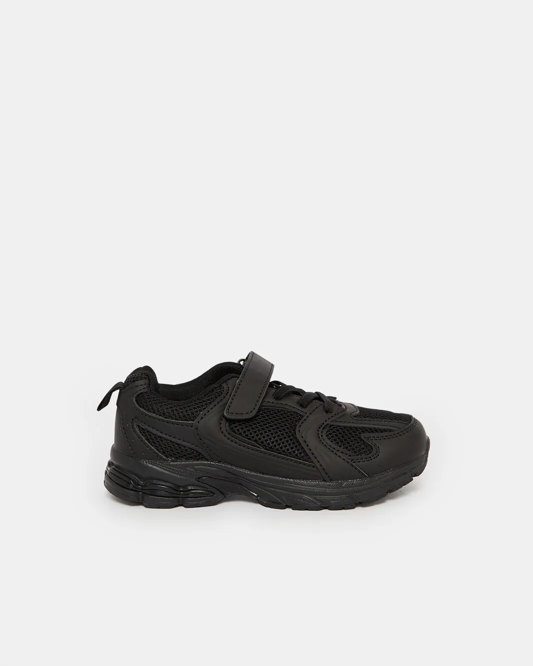 Boys Black Material Block Trainer sold by Redtag