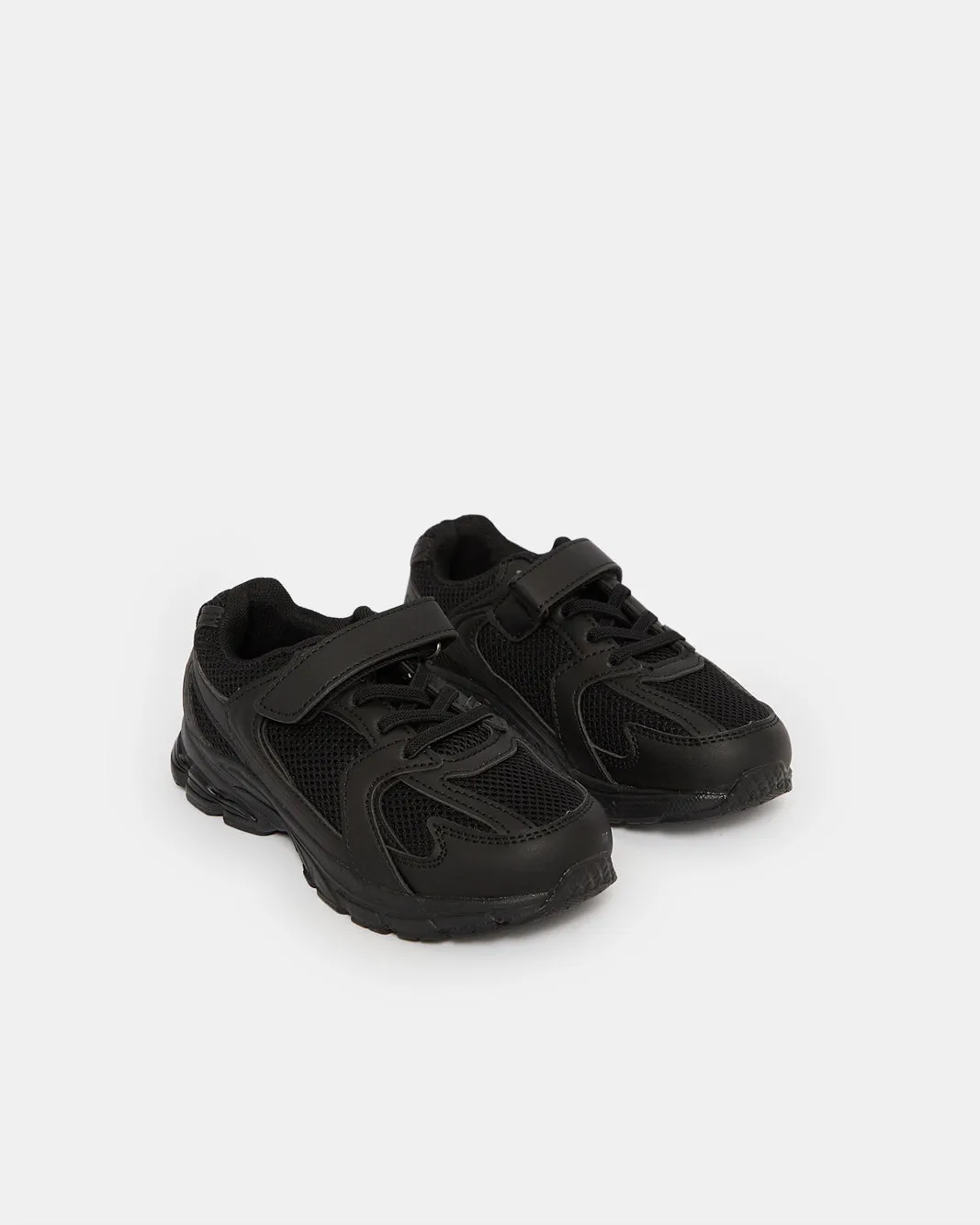 Boys Black Material Block Trainer sold by Redtag product image thumbnail 2