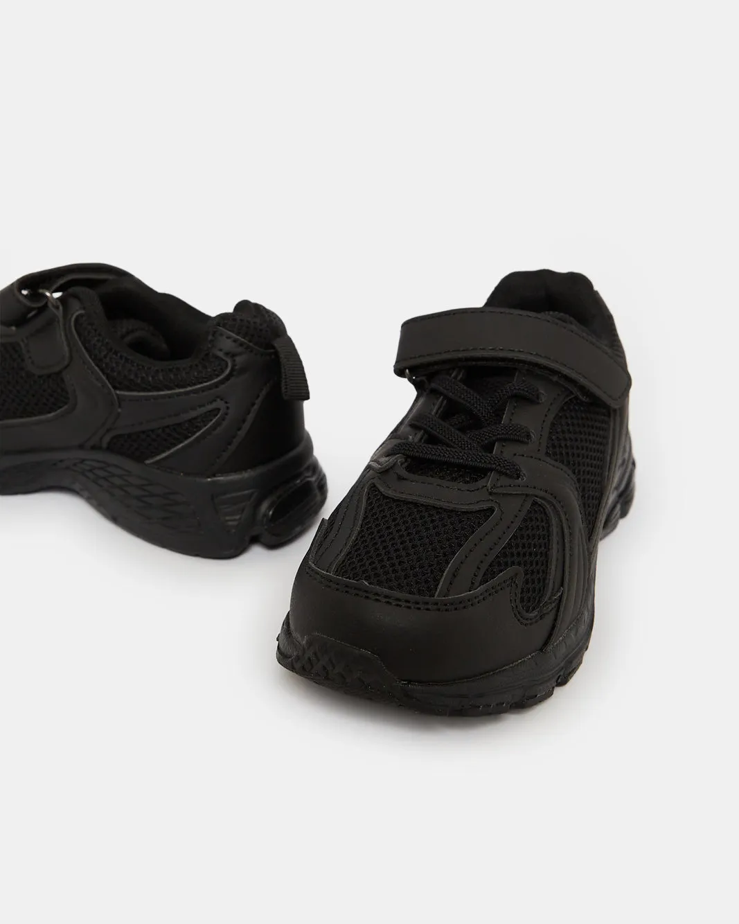 Boys Black Material Block Trainer sold by Redtag product image thumbnail 3
