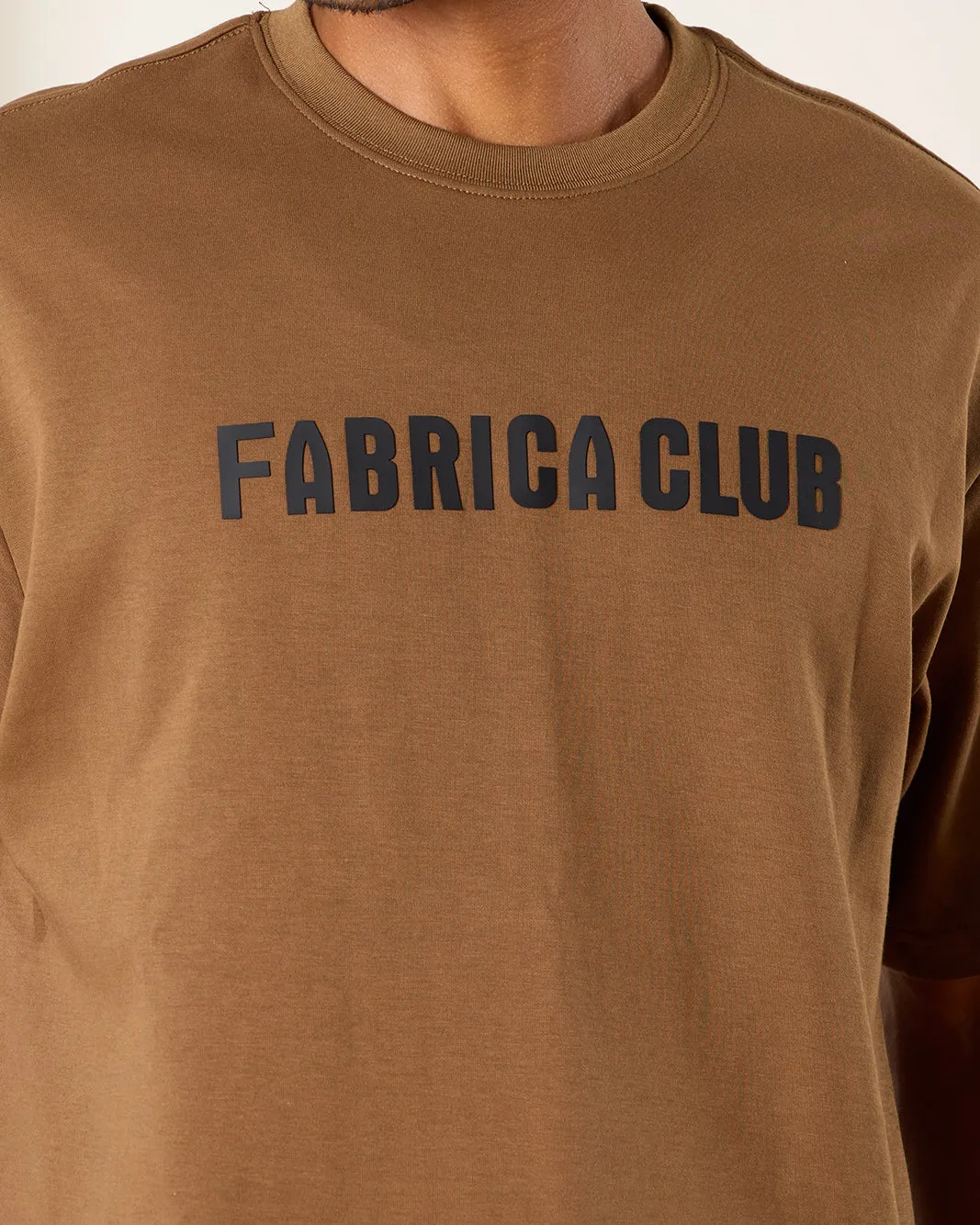 Men Brown Fabrica Club Print T-Shirt sold by Redtag product image thumbnail 4