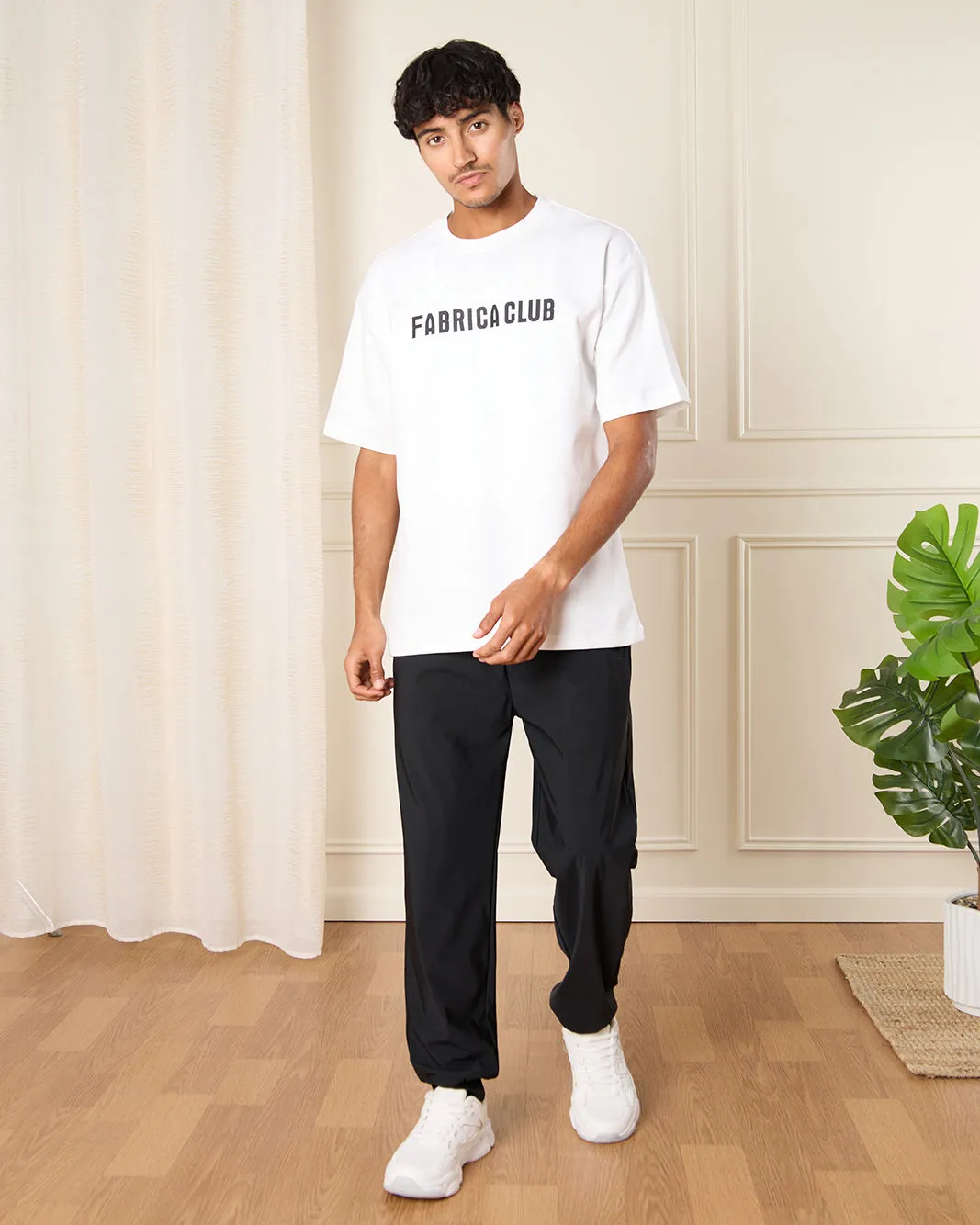 Men White Fabrica Club Print T-Shirt sold by Redtag product image thumbnail 2