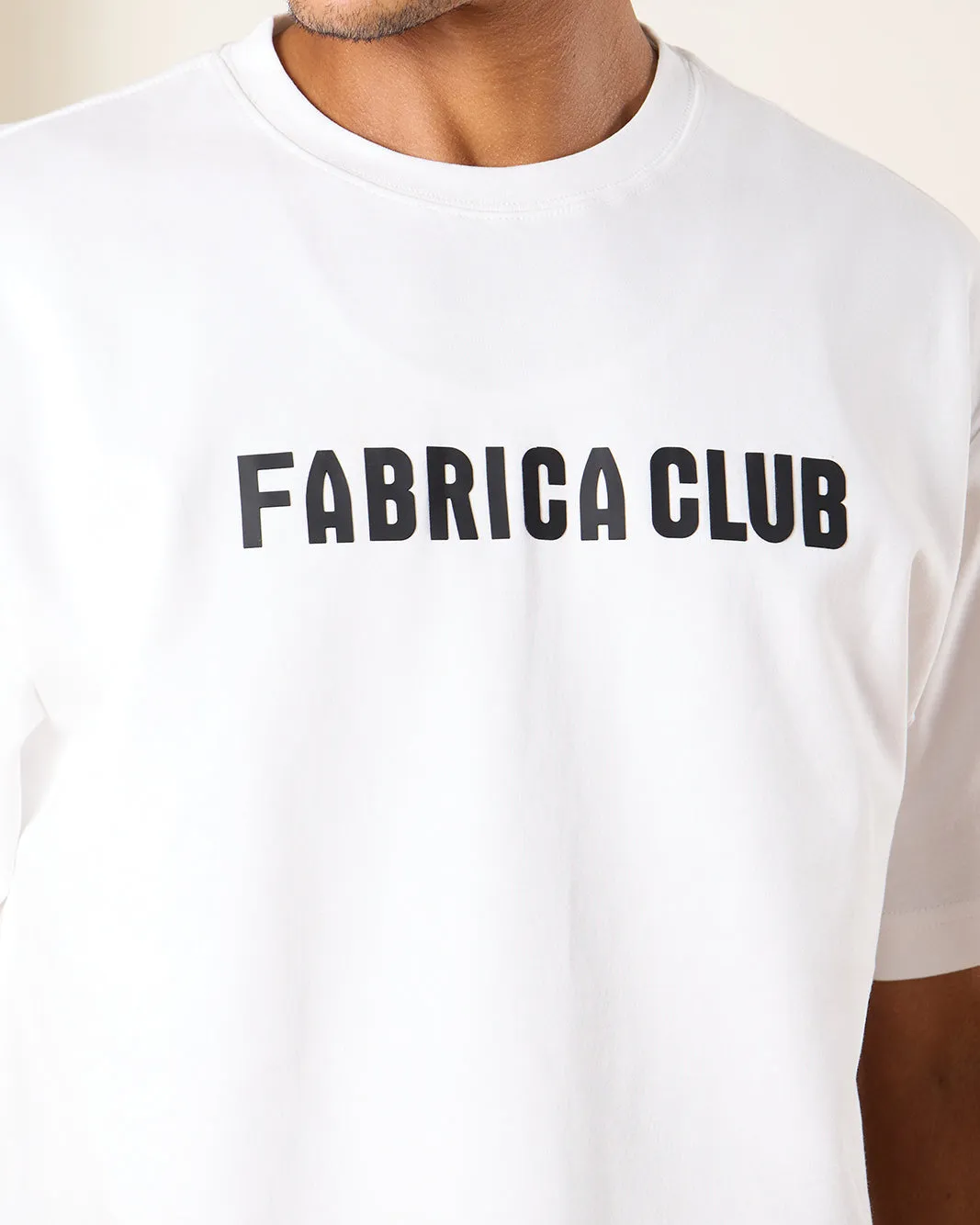 Men White Fabrica Club Print T-Shirt sold by Redtag product image thumbnail 4