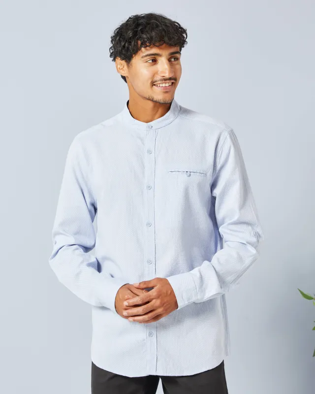 Men Blue Casual Shirt sold by Redtag