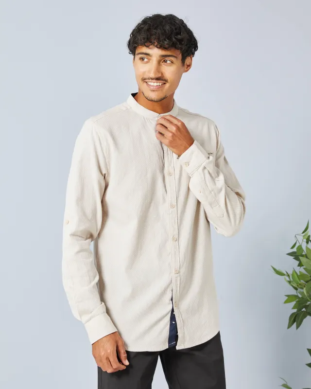 Men Beige Casual Shirt sold by Redtag