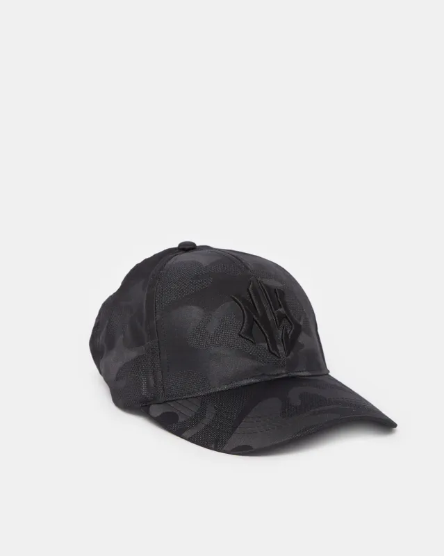 Men Black Embellished Cap sold by Redtag
