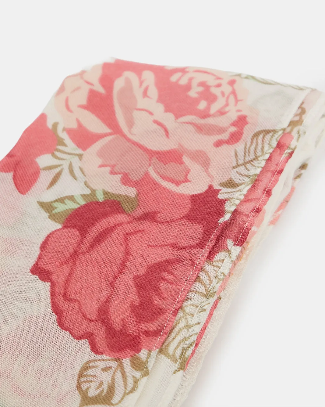 Girls White Floral Print Scarf sold by Redtag product image thumbnail 3