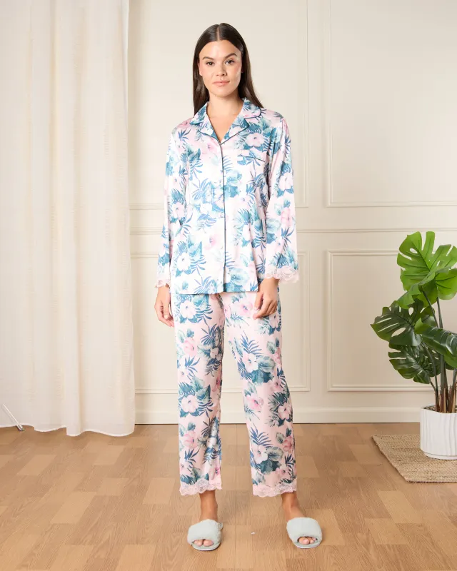Women Pink Collared Pyjama Set (2 Piece) sold by Redtag