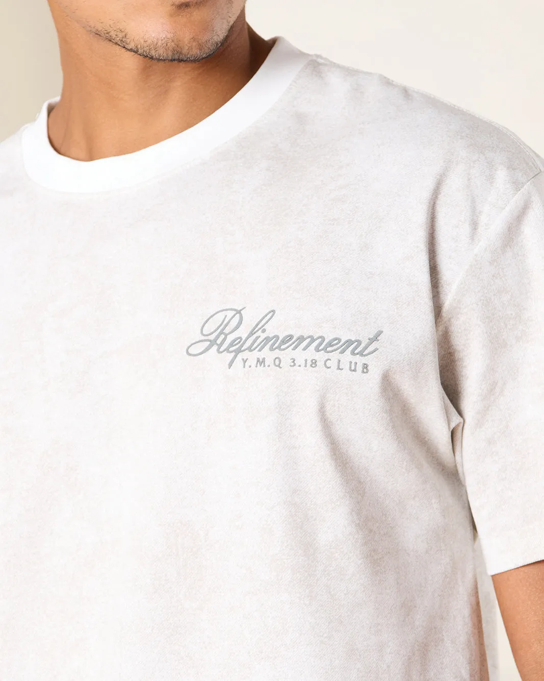 Men Ecru Printed T-Shirt sold by Redtag product image thumbnail 4