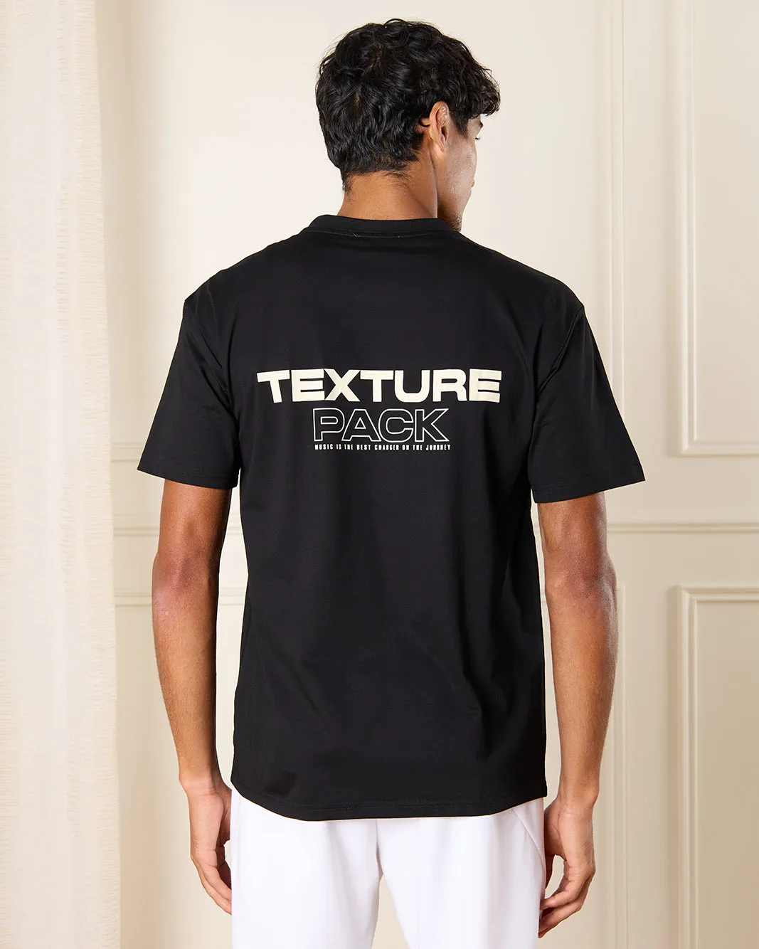 Men Black Printed T-Shirt sold by Redtag product image thumbnail 3