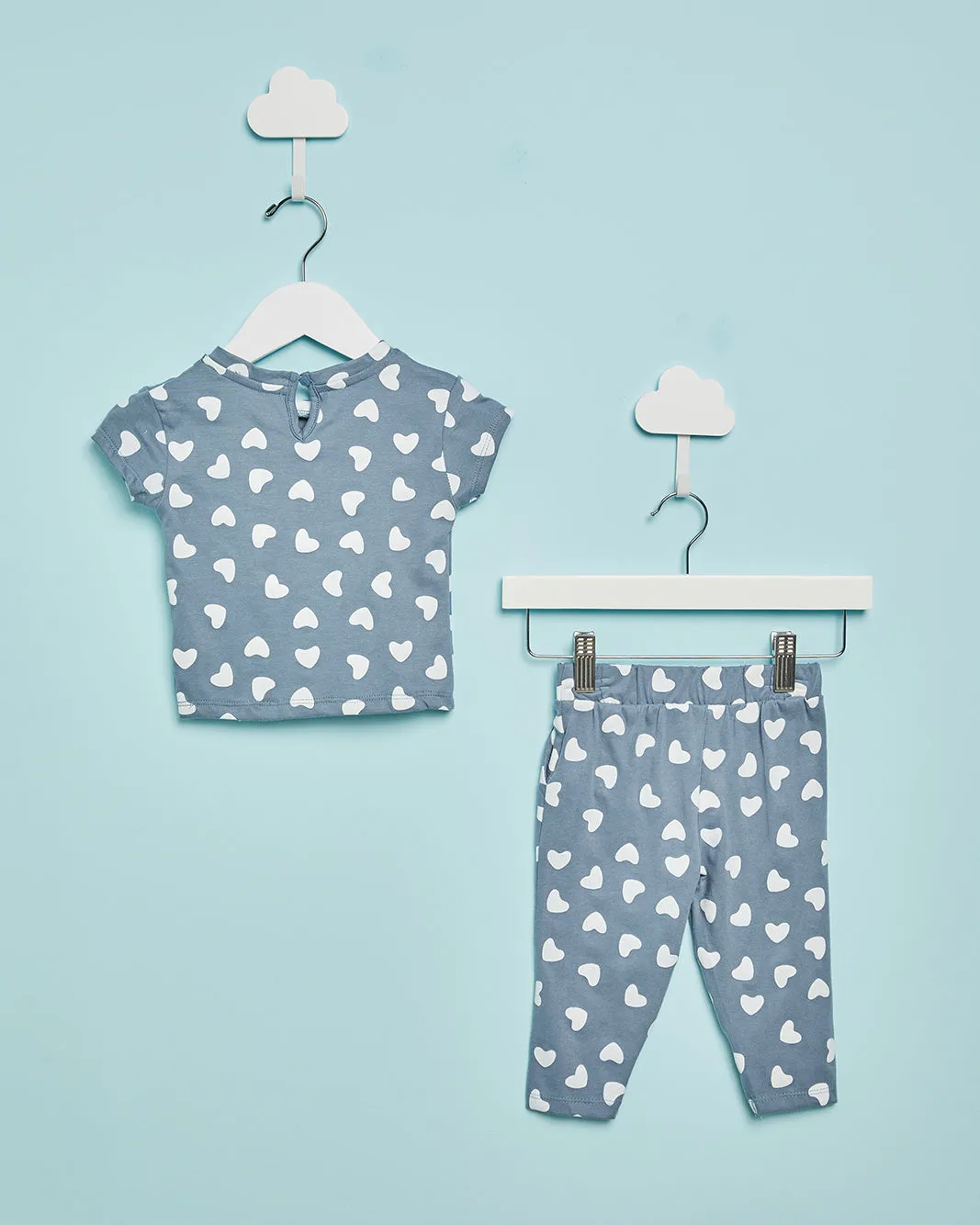 Infant Girls Blue Printed Pyjama Set (2 Piece) sold by Redtag product image thumbnail 4