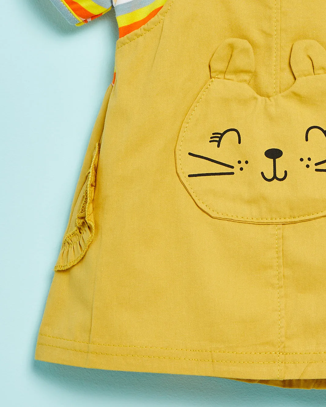 Infant Girls Multicolour Dress With T-Shirt Set (2 Piece) sold by Redtag product image thumbnail 4