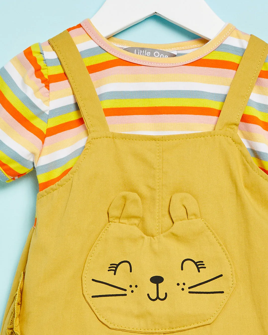 Infant Girls Multicolour Dress With T-Shirt Set (2 Piece) sold by Redtag product image thumbnail 2