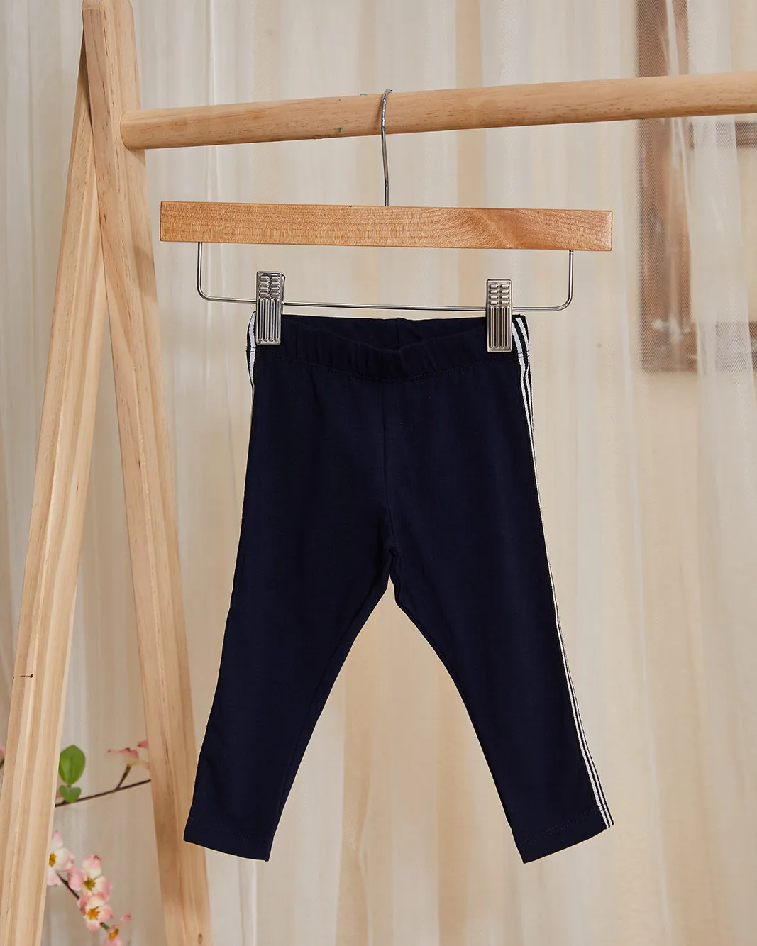 Infant Girls Navy Embellished Leggings sold by Redtag