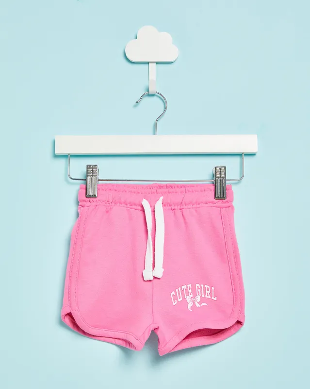 Infant Girls Fuchsia Printed Shorts sold by Redtag