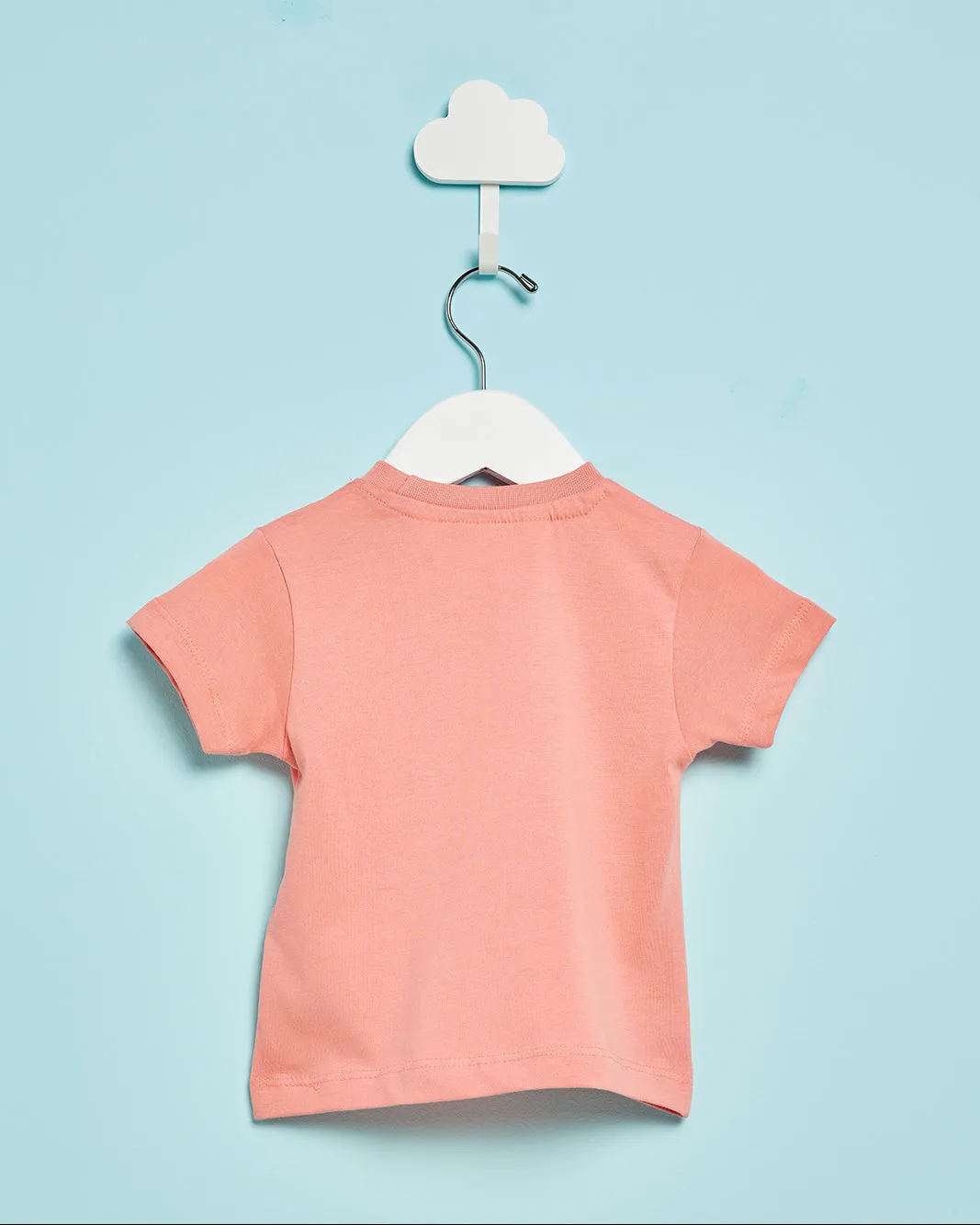 Infant Girls Coral Printed Casual T-Shirt sold by Redtag product image thumbnail 3