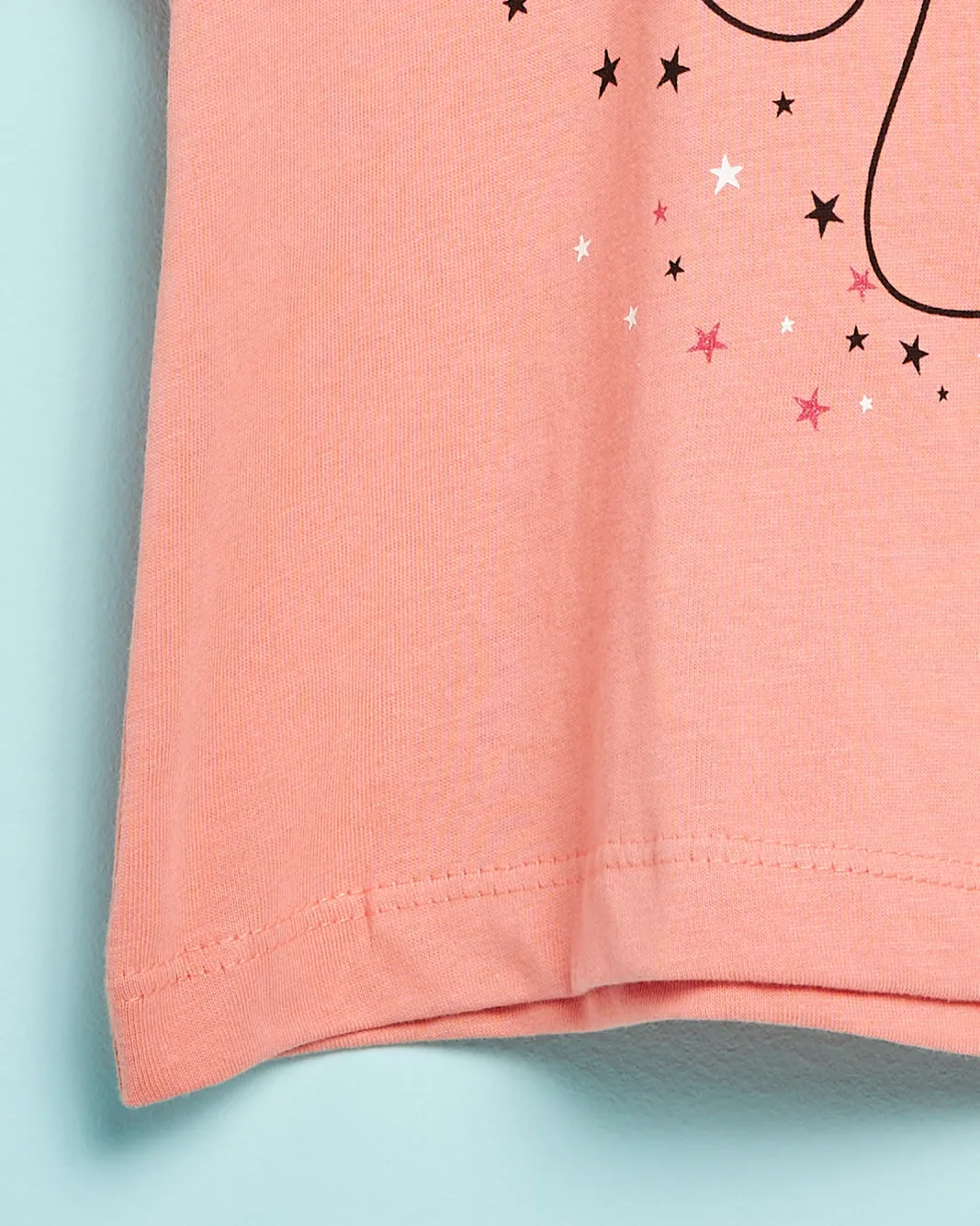 Infant Girls Coral Printed Casual T-Shirt sold by Redtag product image thumbnail 4