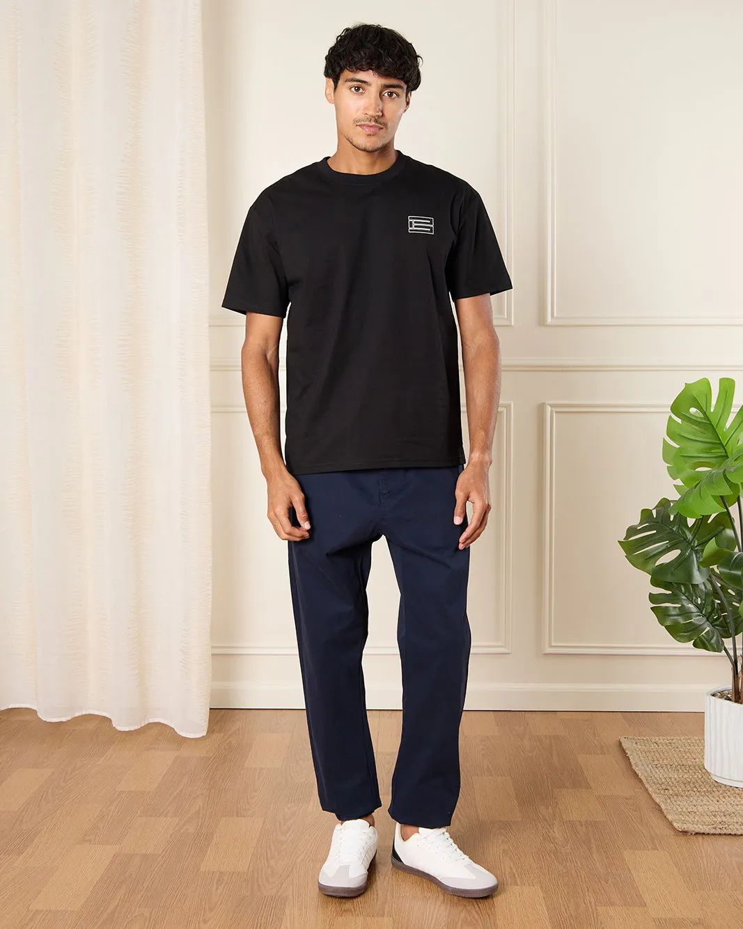 Men Black Printed T-Shirt sold by Redtag product image thumbnail 2