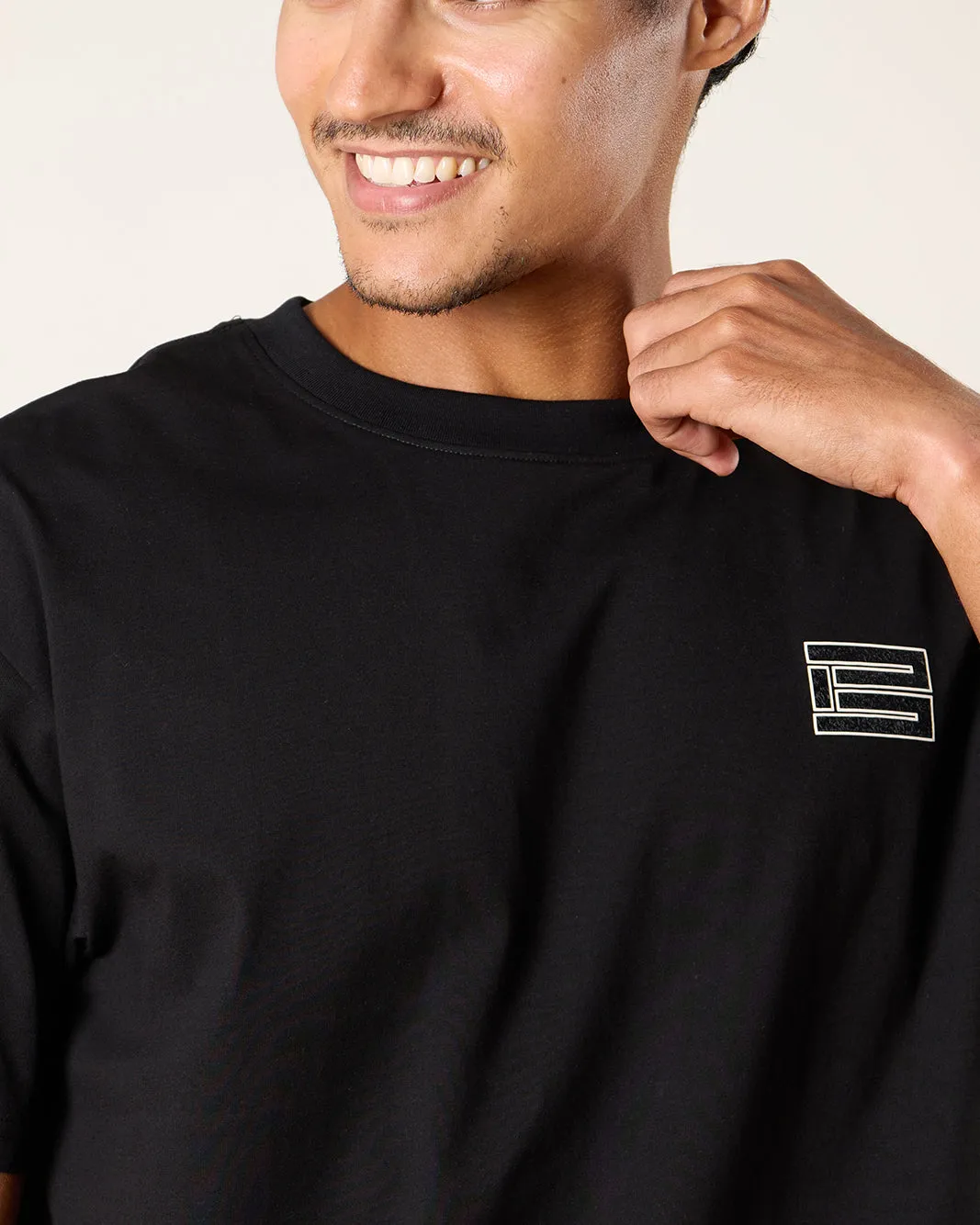 Men Black Printed T-Shirt sold by Redtag product image thumbnail 4