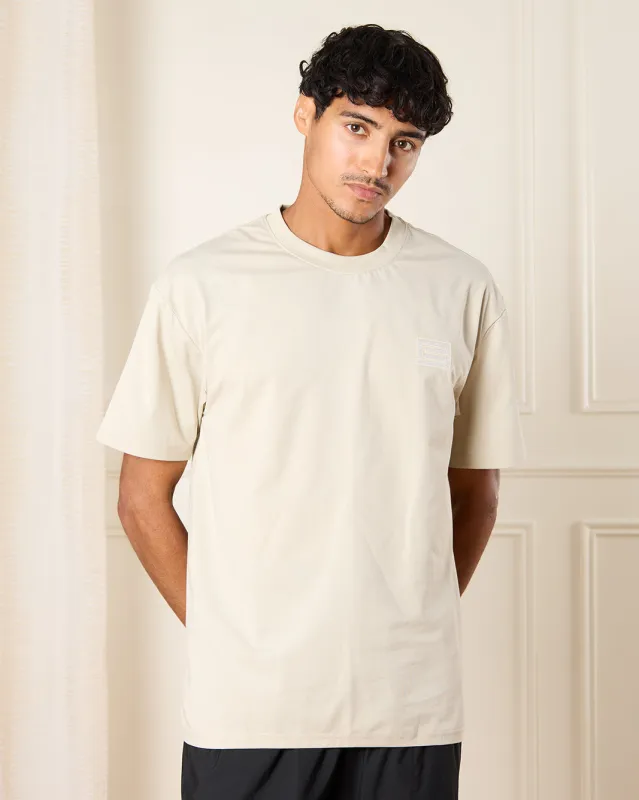 Men Beige Printed T-Shirt sold by Redtag