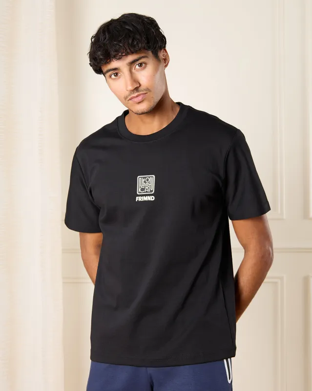 Men Black Printed T-Shirt sold by Redtag