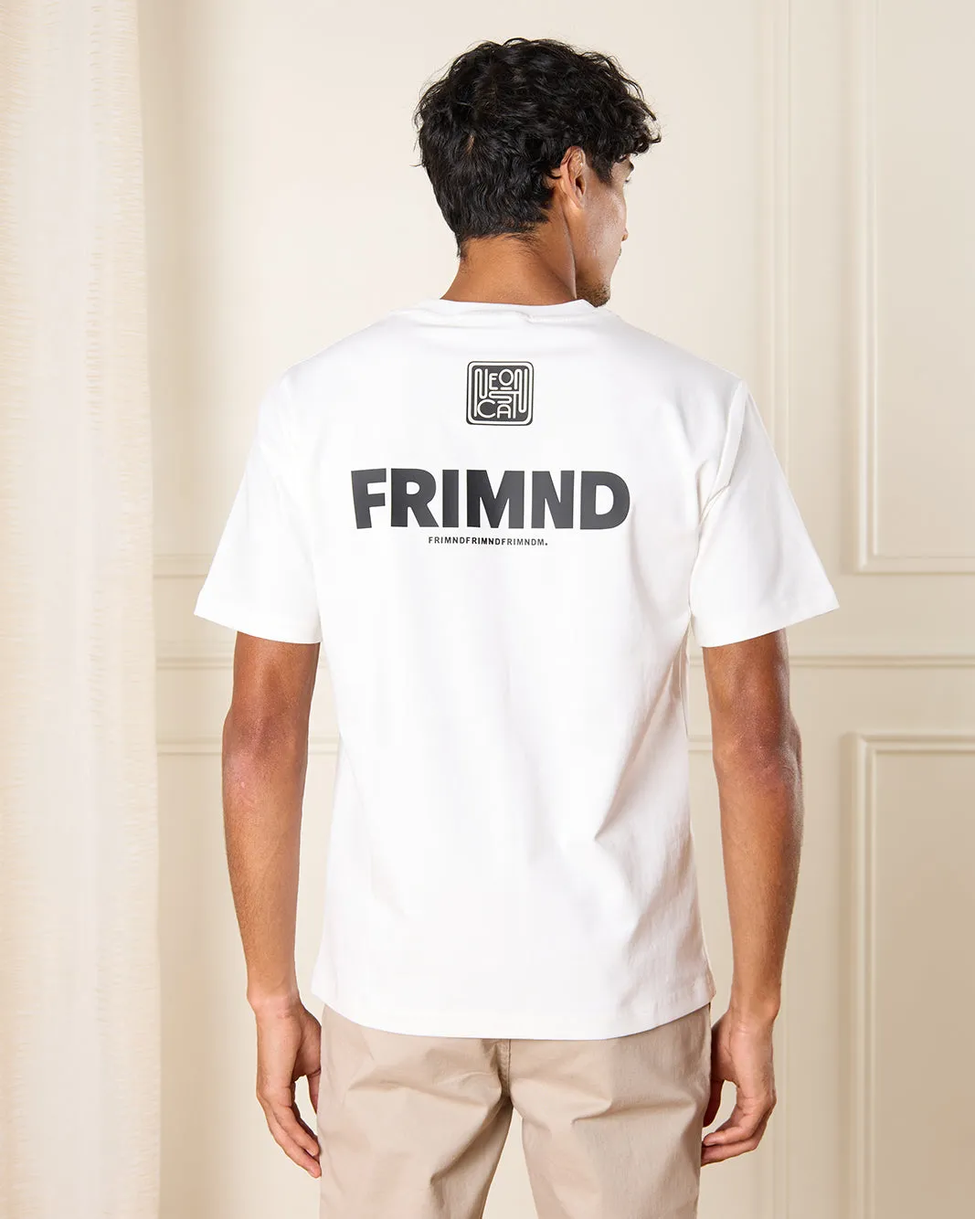 Men White Printed T-Shirt sold by Redtag product image thumbnail 3