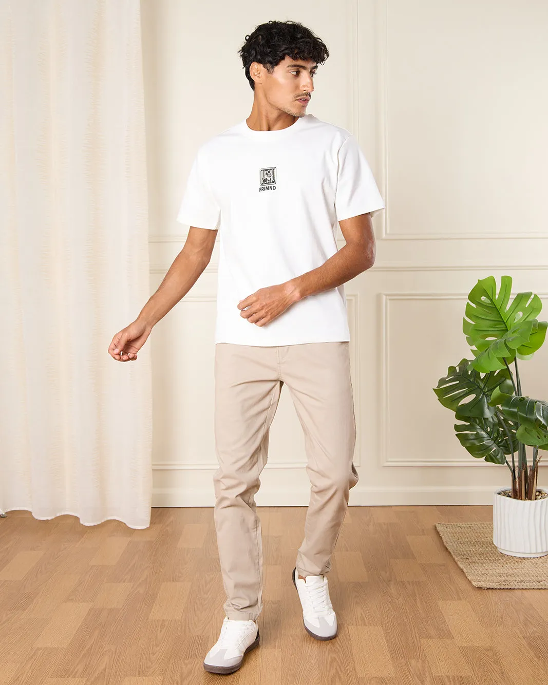 Men White Printed T-Shirt sold by Redtag product image thumbnail 2