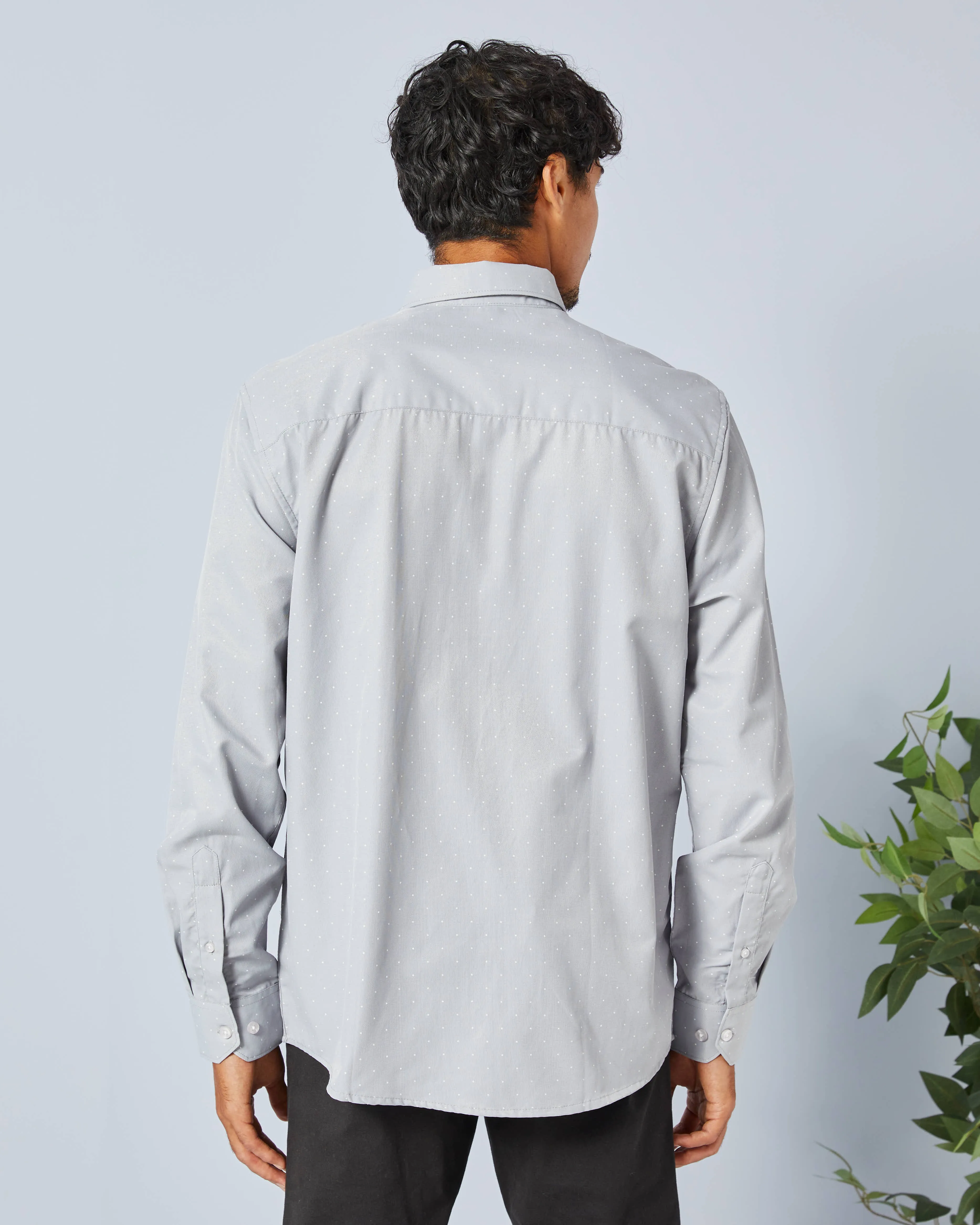Men Grey Solid Shirt sold by Redtag product image thumbnail 3