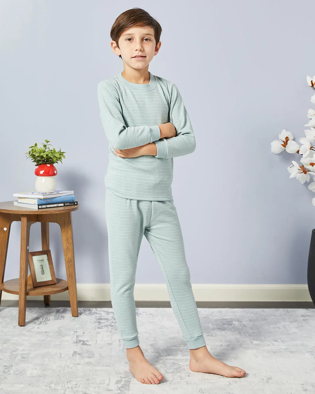 Boys Green Printed Pyjama Set sold by Redtag