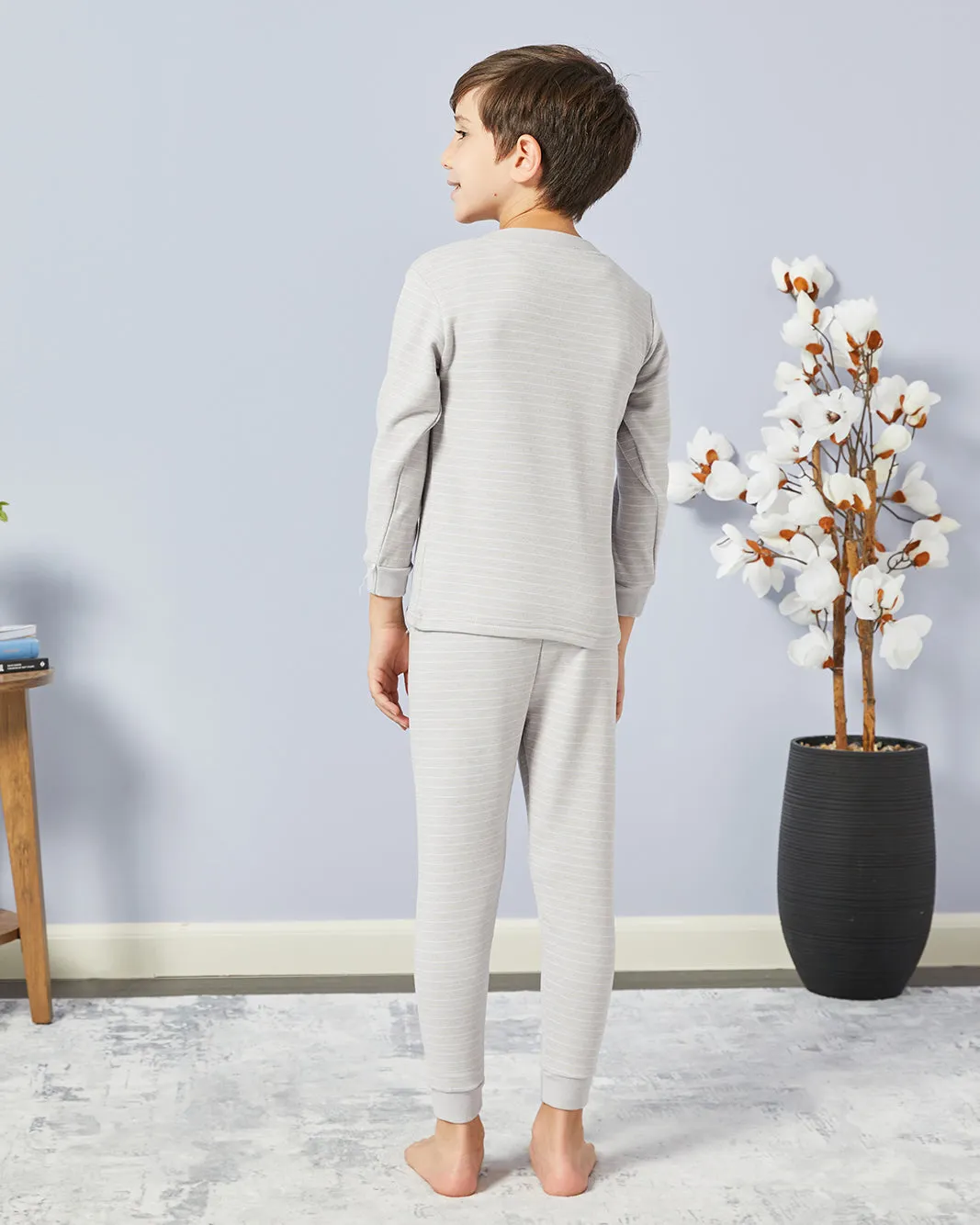 Boys Grey Printed Pyjama Set sold by Redtag product image thumbnail 4