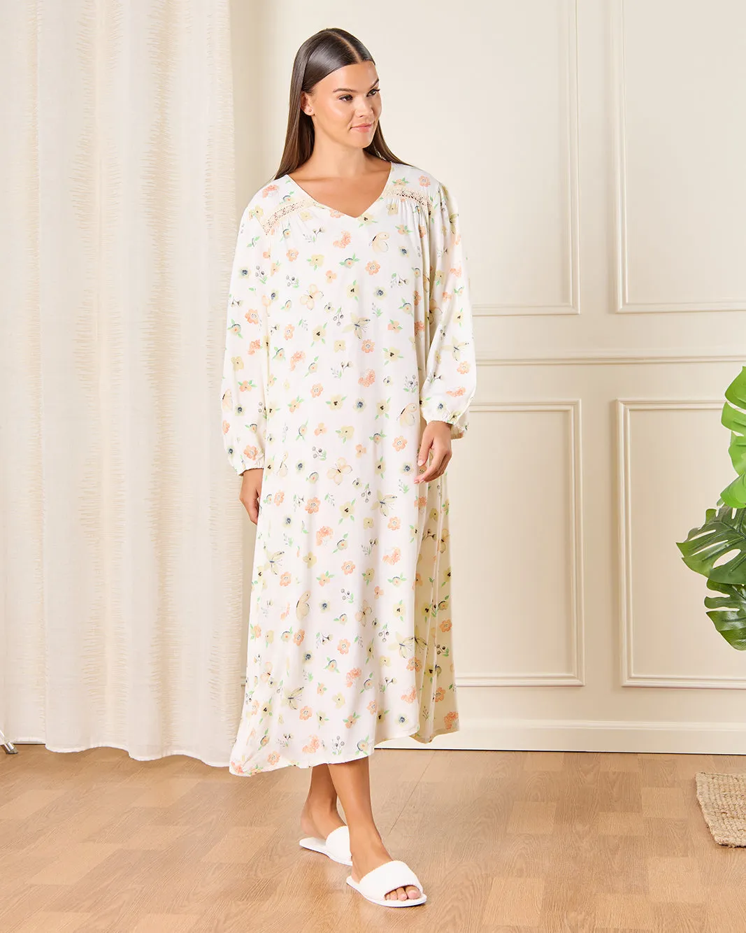 Women White Printed Nightgown sold by Redtag product image thumbnail 4