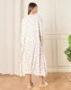 Women White Printed Nightgown sold by Redtag