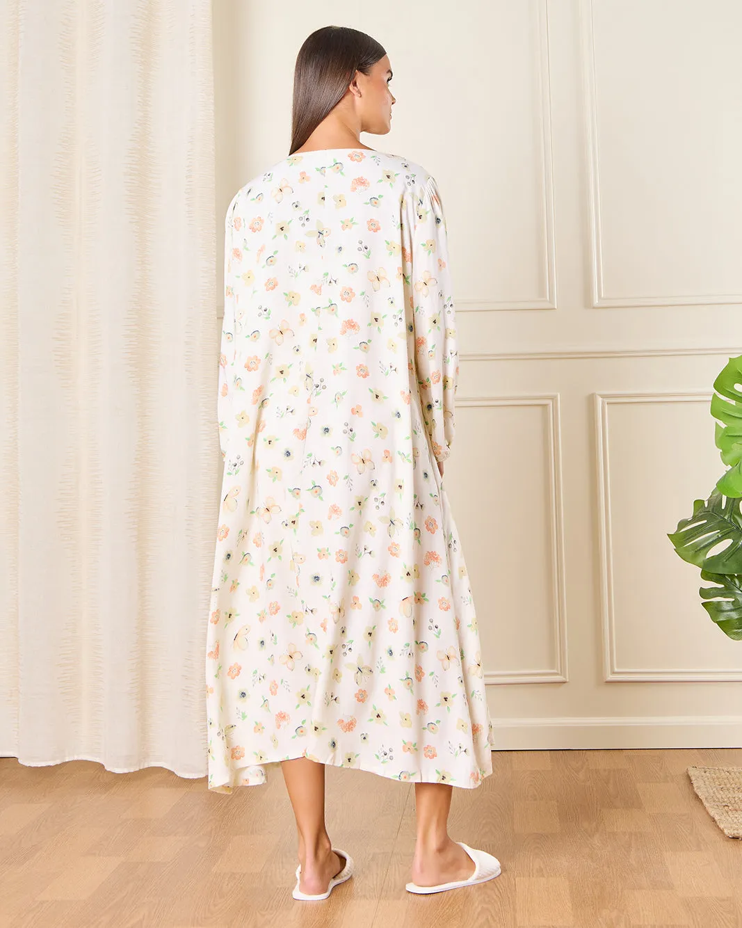 Women White Printed Nightgown sold by Redtag product image thumbnail 3