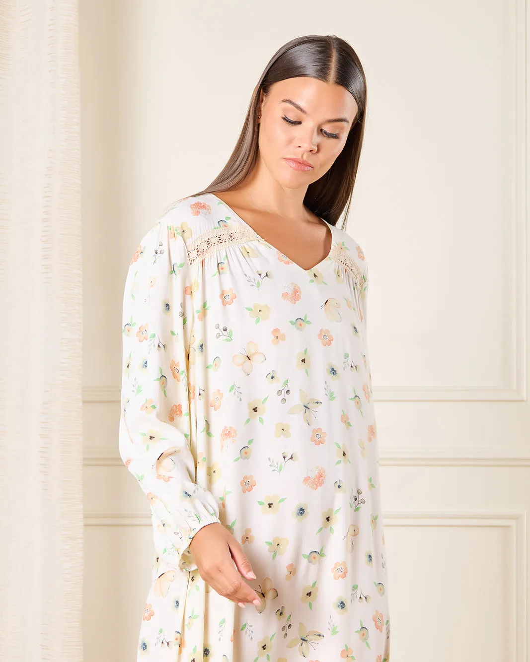 Women White Printed Nightgown sold by Redtag product image thumbnail 2