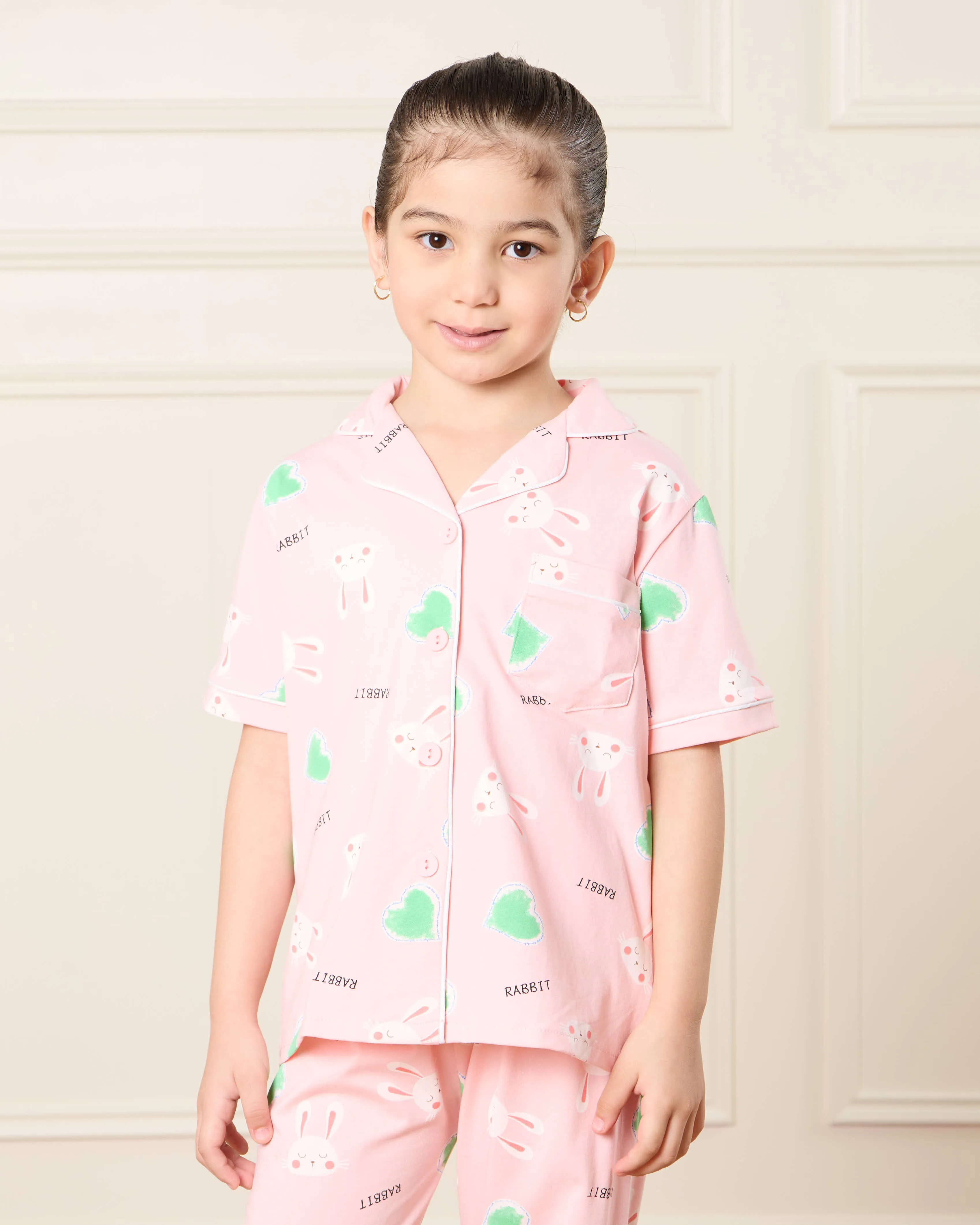 Girls Pink Printed Pyjama Set (2 Piece) sold by Redtag product image thumbnail 2