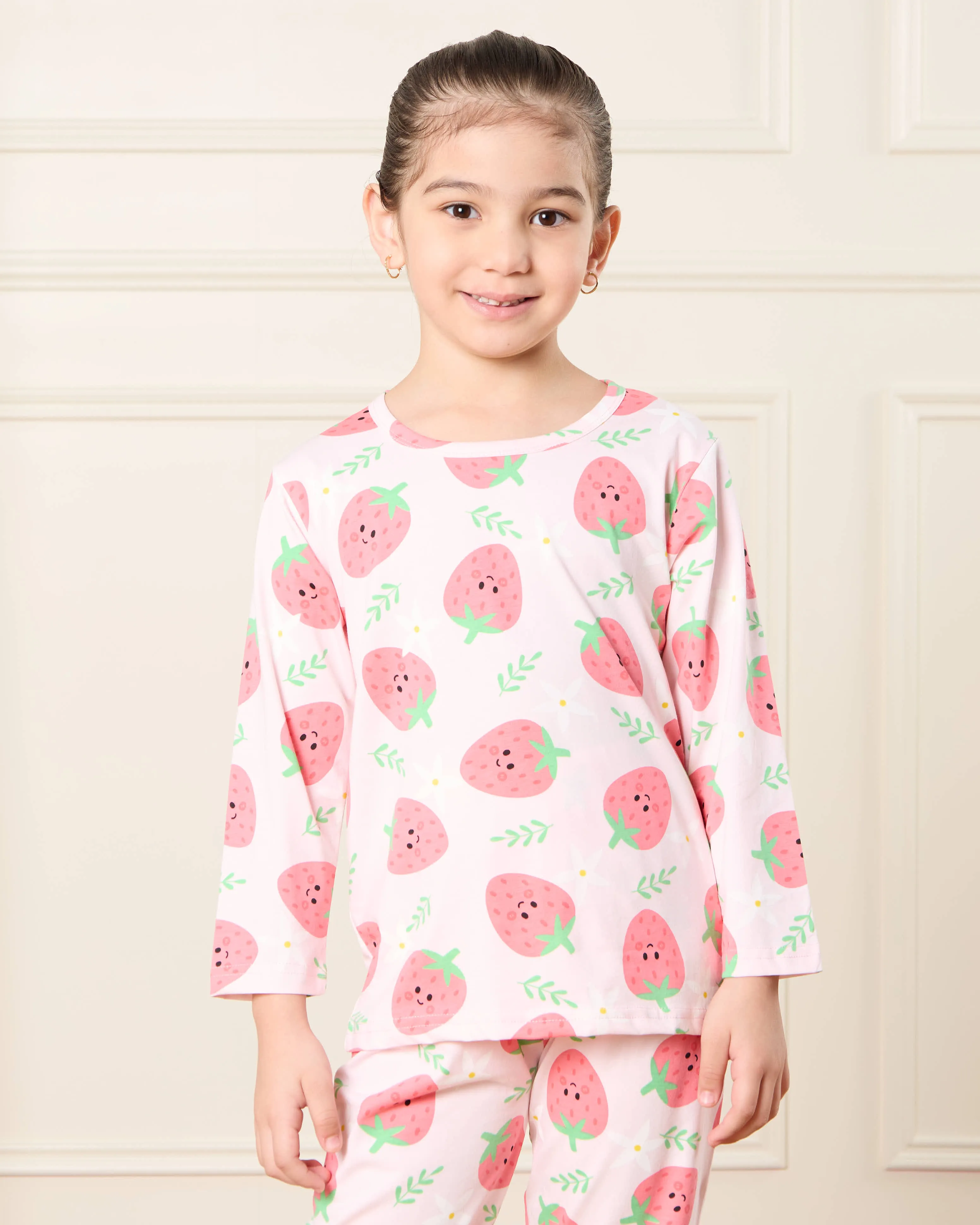 Girls White Printed Pyjama Set (2 Piece) sold by Redtag product image thumbnail 2