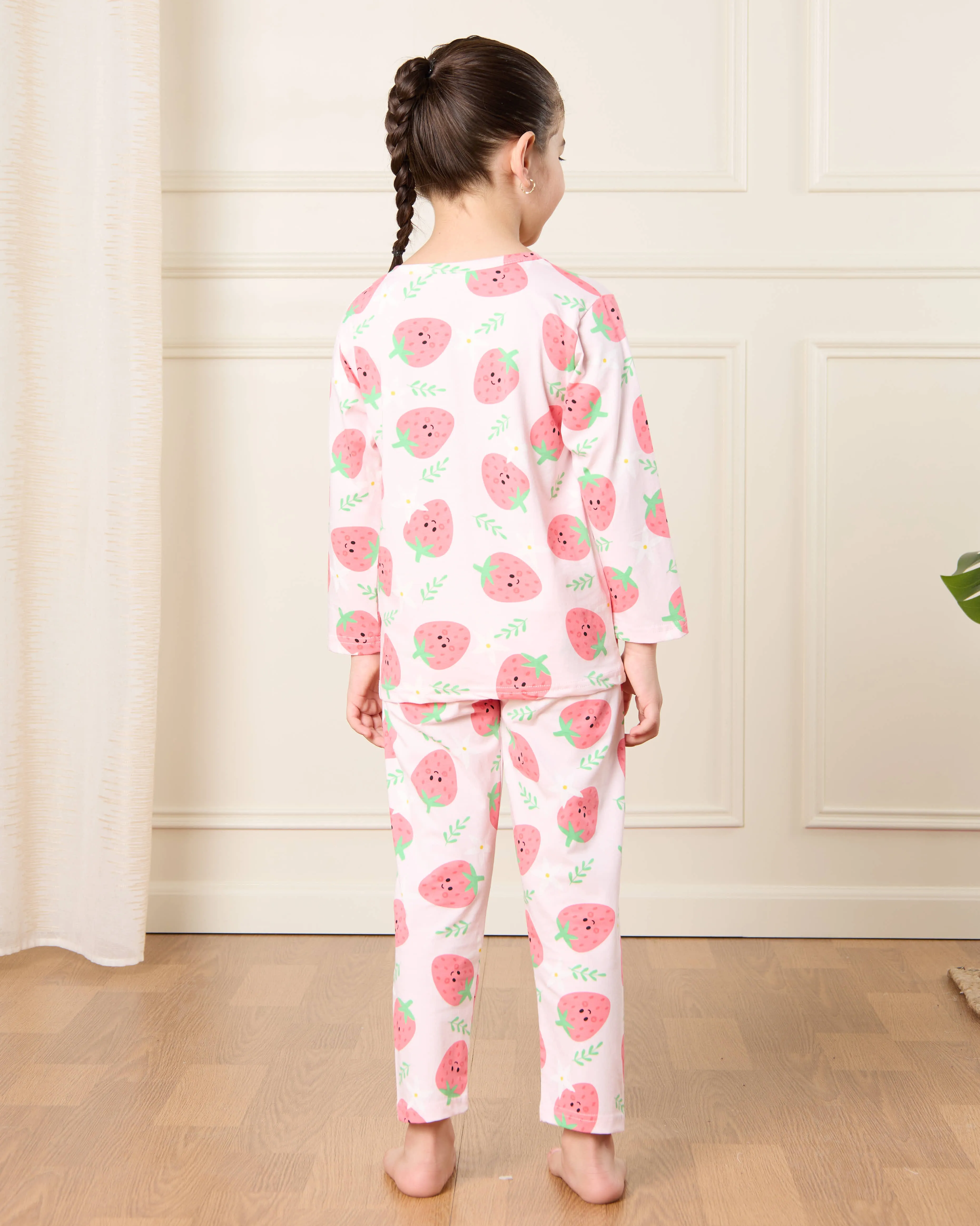 Girls White Printed Pyjama Set (2 Piece) sold by Redtag product image thumbnail 4