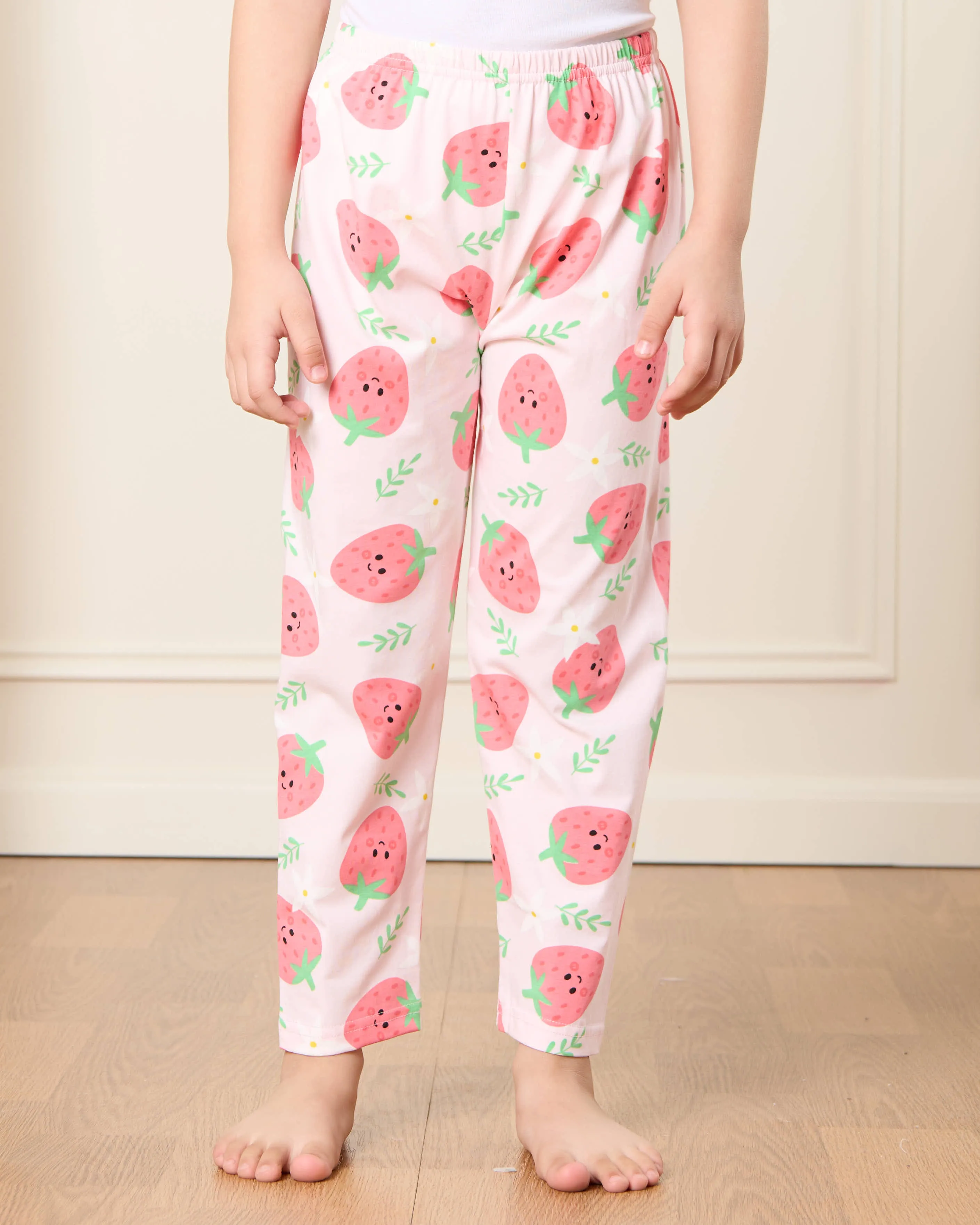 Girls White Printed Pyjama Set (2 Piece) sold by Redtag product image thumbnail 3