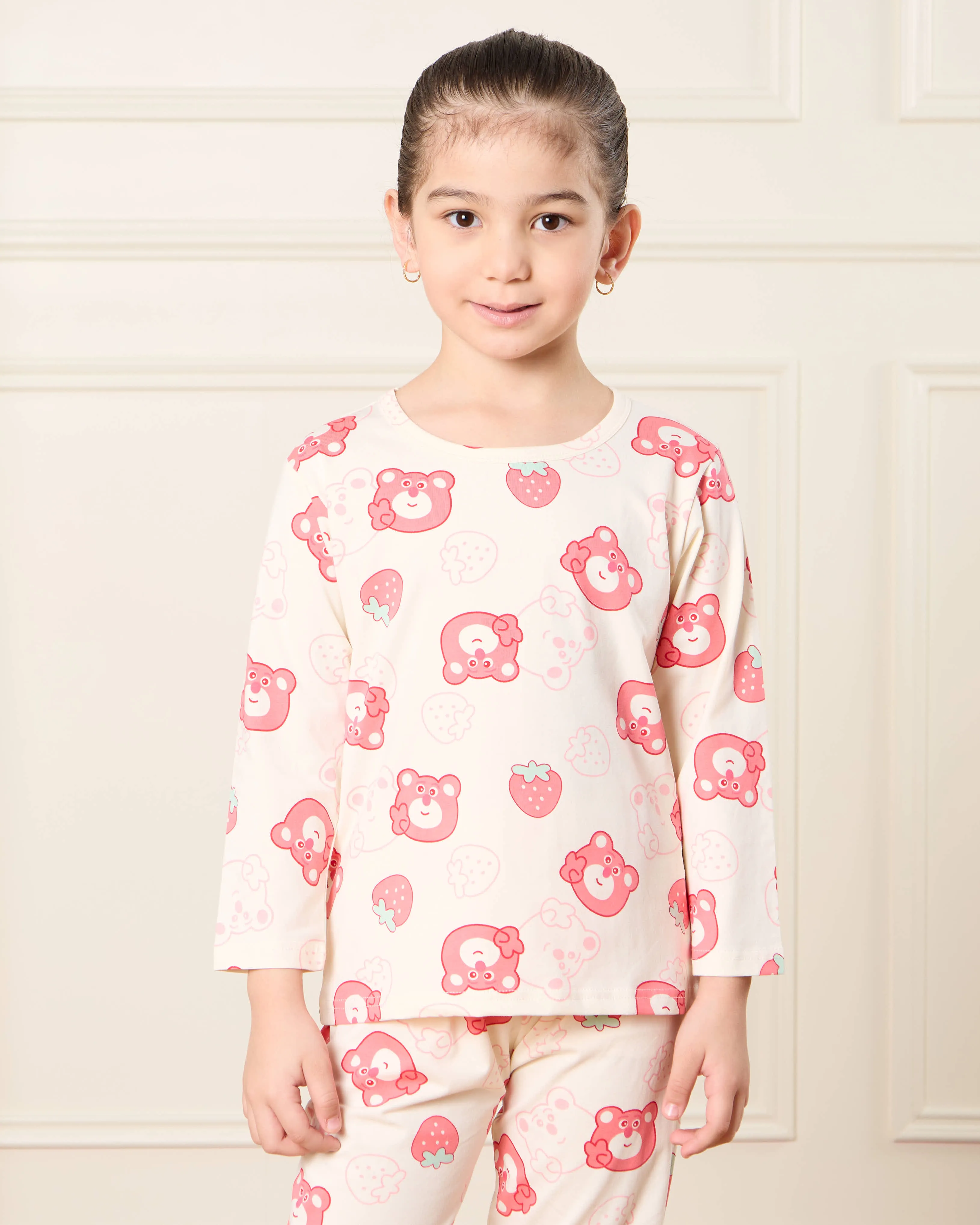 Girls Ivory Printed Pyjama Set (2 Piece) sold by Redtag product image thumbnail 2