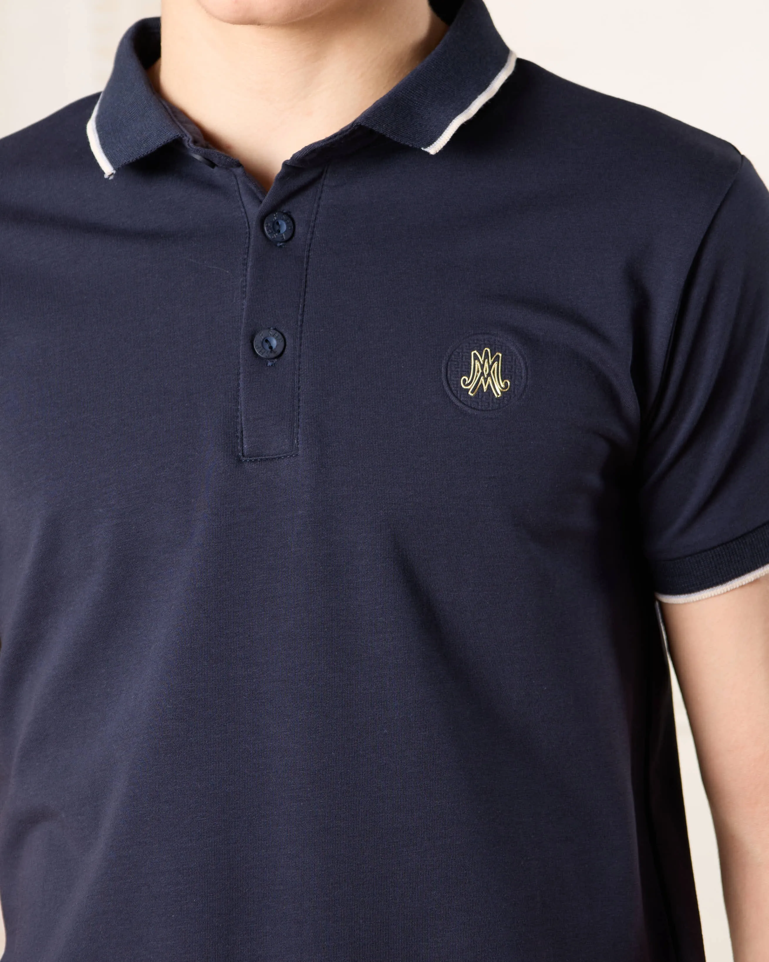 Senior Boys Navy Embellished Casual T-Shirt sold by Redtag product image thumbnail 4