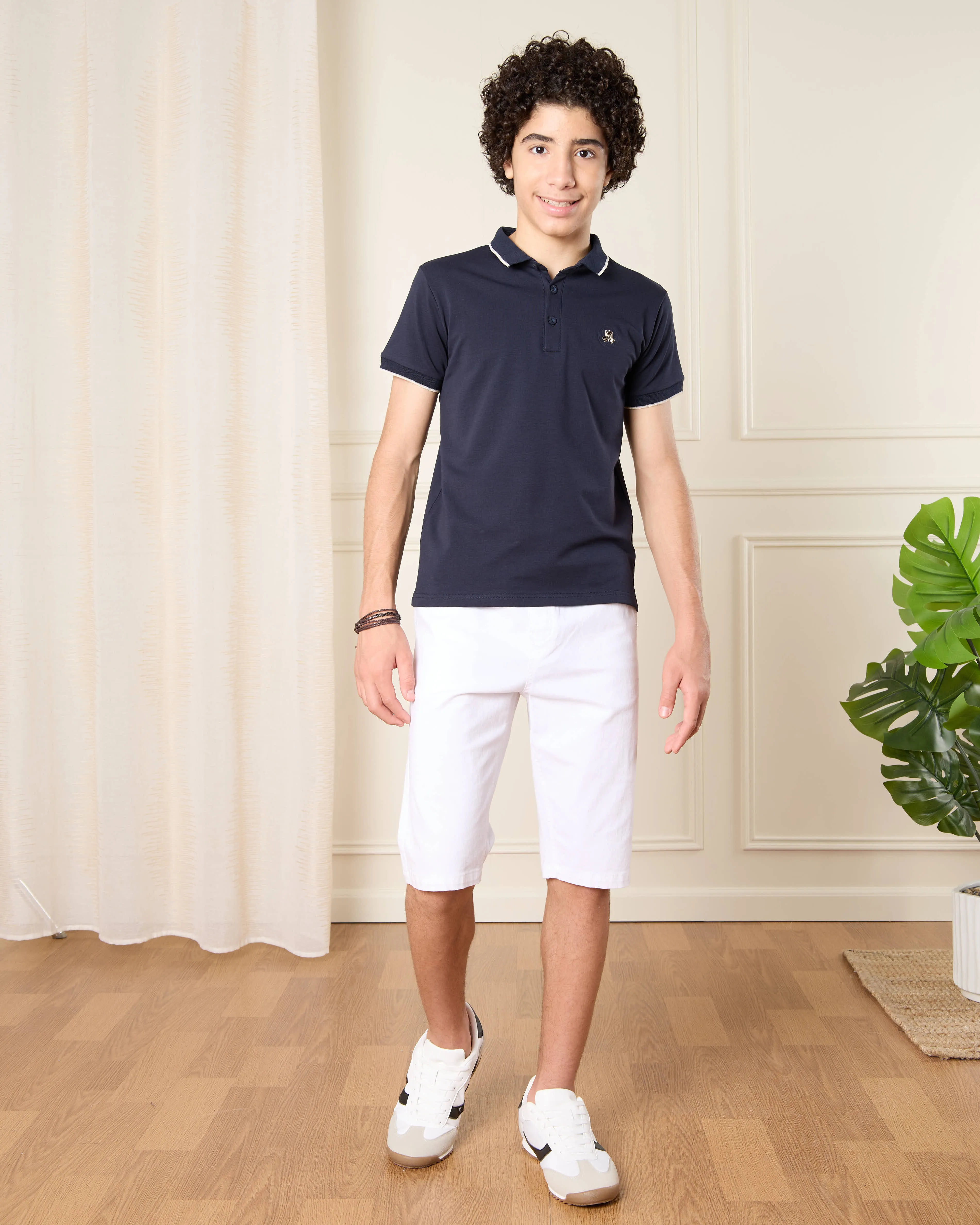 Senior Boys Navy Embellished Casual T-Shirt sold by Redtag product image thumbnail 2