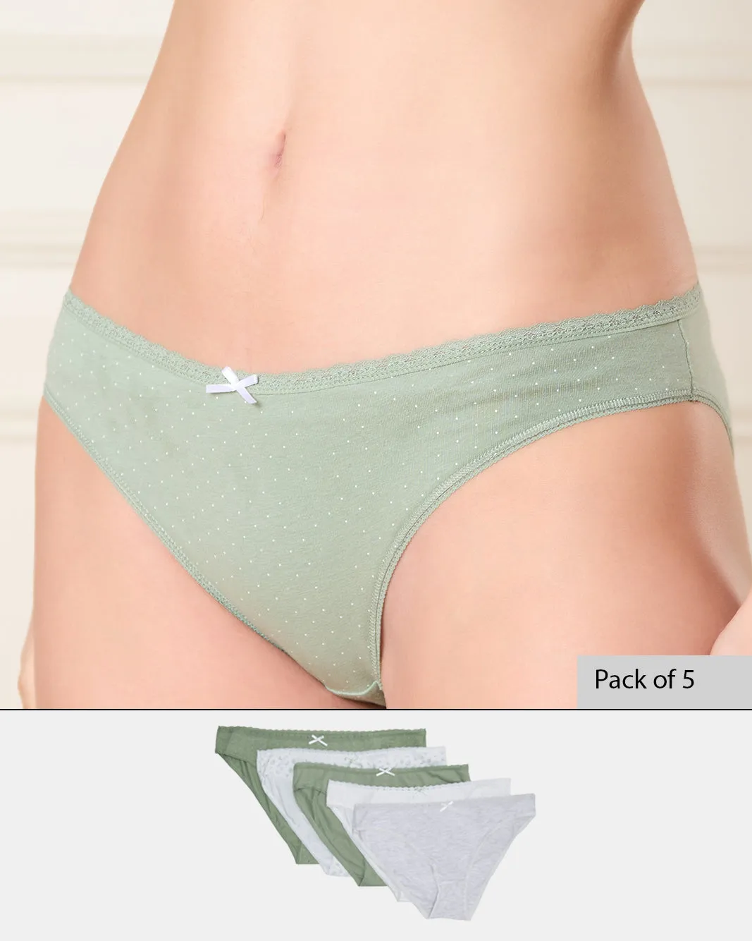 Women Assorted Bikini Brief Set (Pack of 5) sold by Redtag