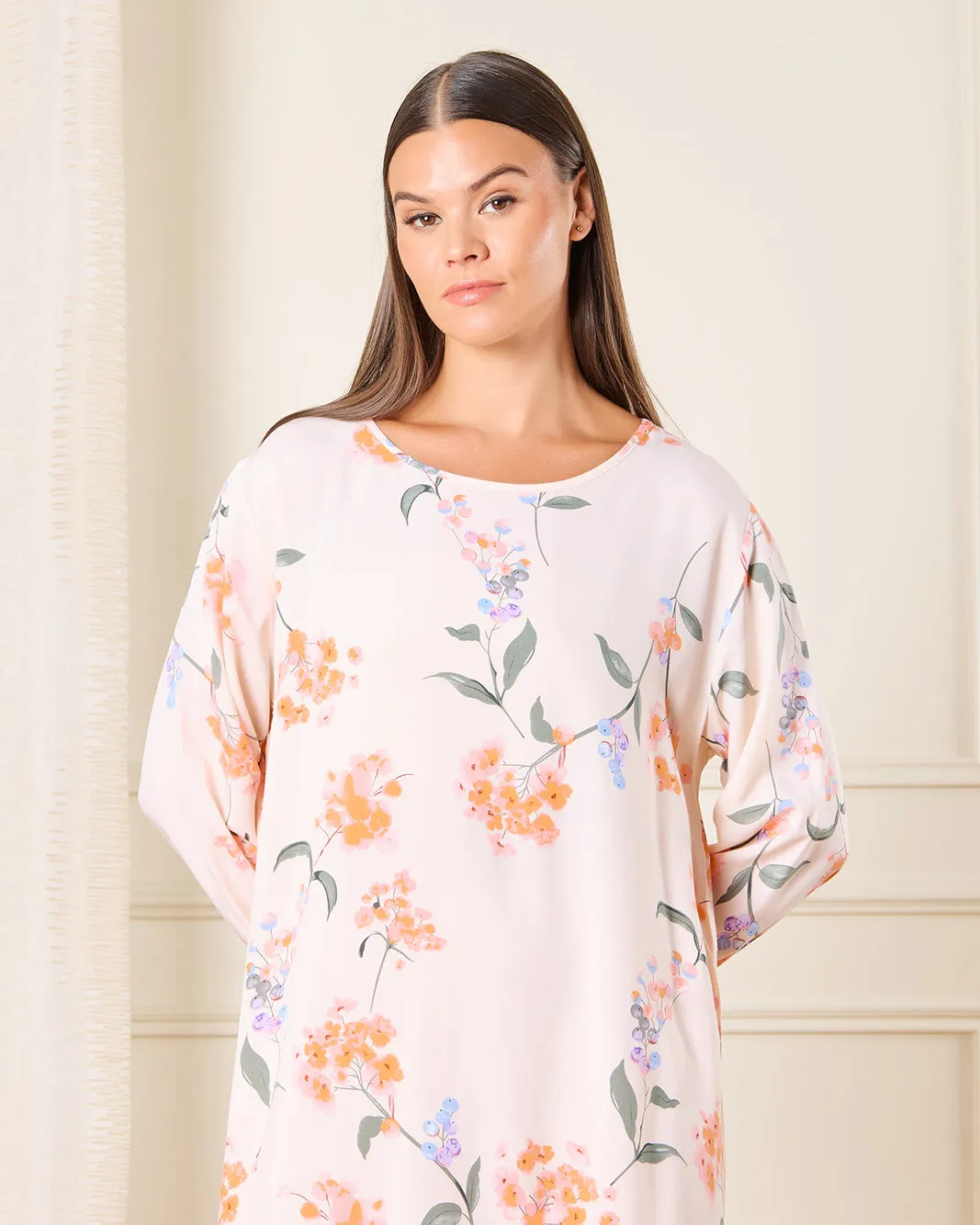 Women Cream Printed Nightgown sold by Redtag product image thumbnail 2