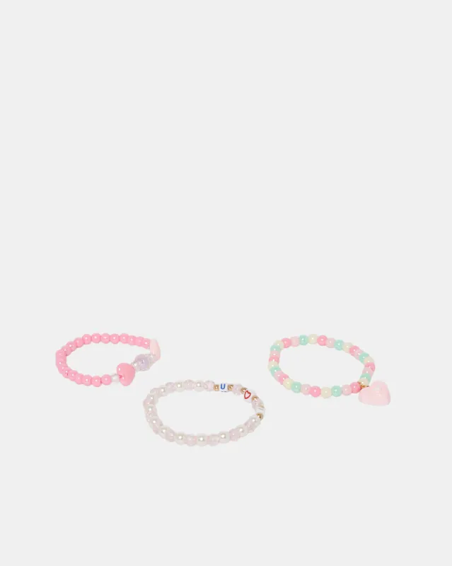 Girls Assorted Embellished Bracelet Set (3 Piece) sold by Redtag