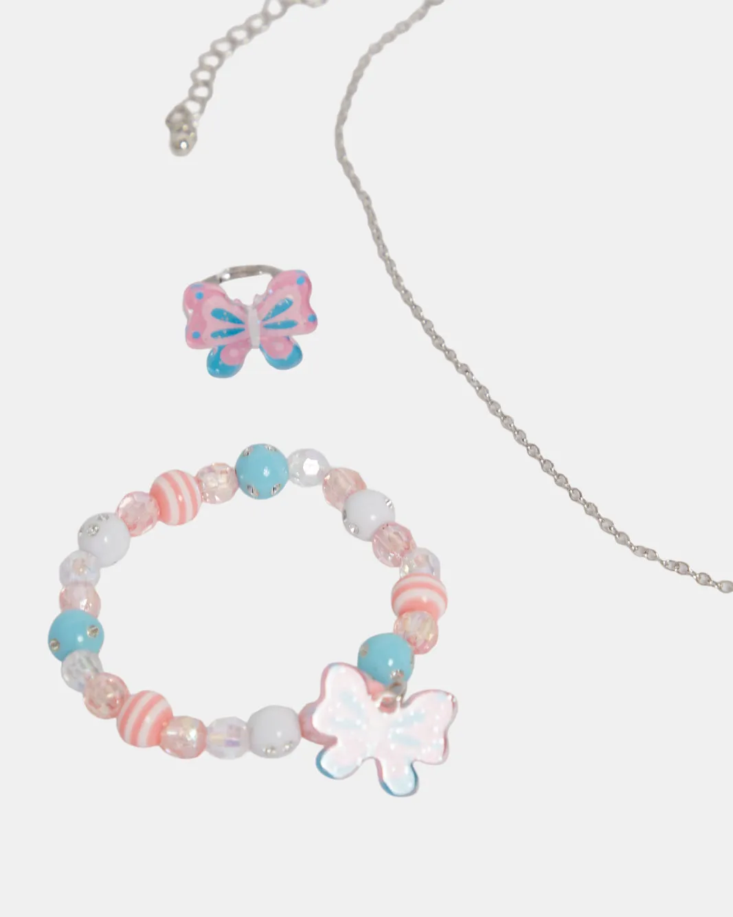 Girls Assorted Embellished Necklace & Bracelet Set (3 Piece) sold by Redtag product image thumbnail 5