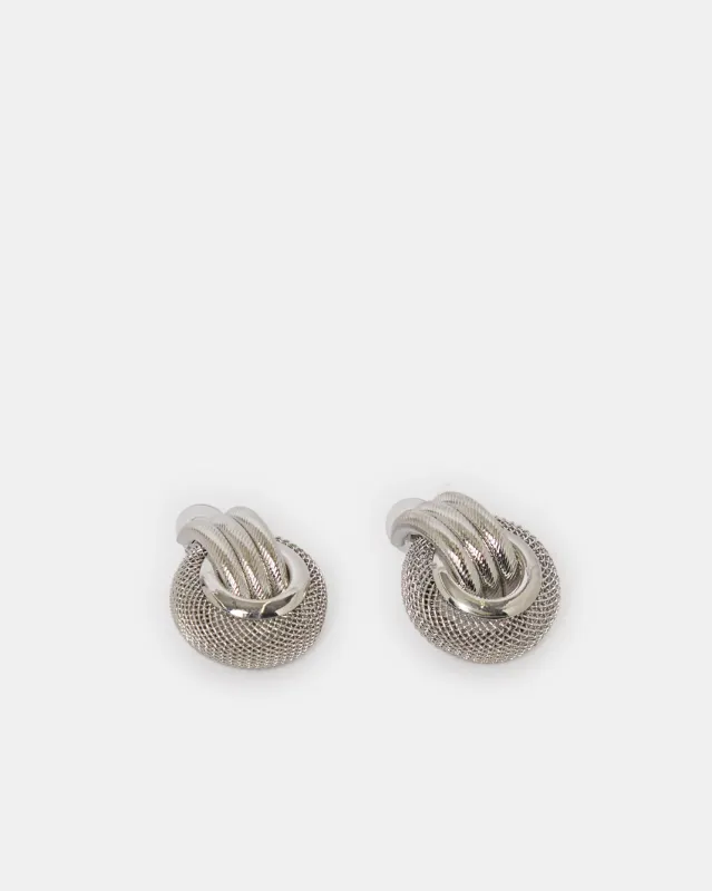 Women Silver Embellished Earrings sold by Redtag